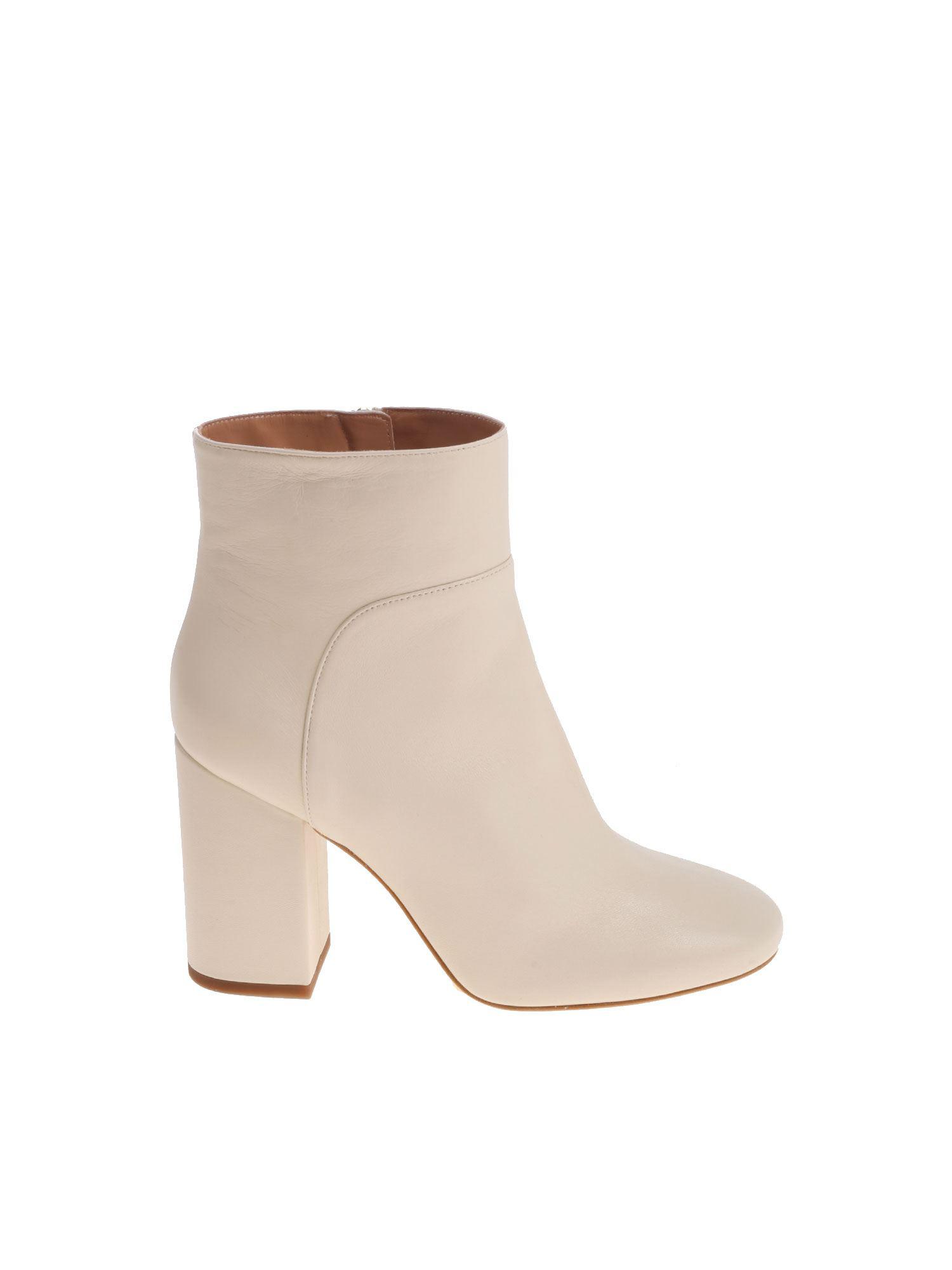cream colored boots