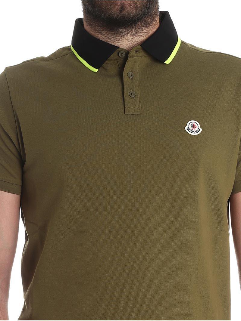 moncler military green polo moncler military green polo