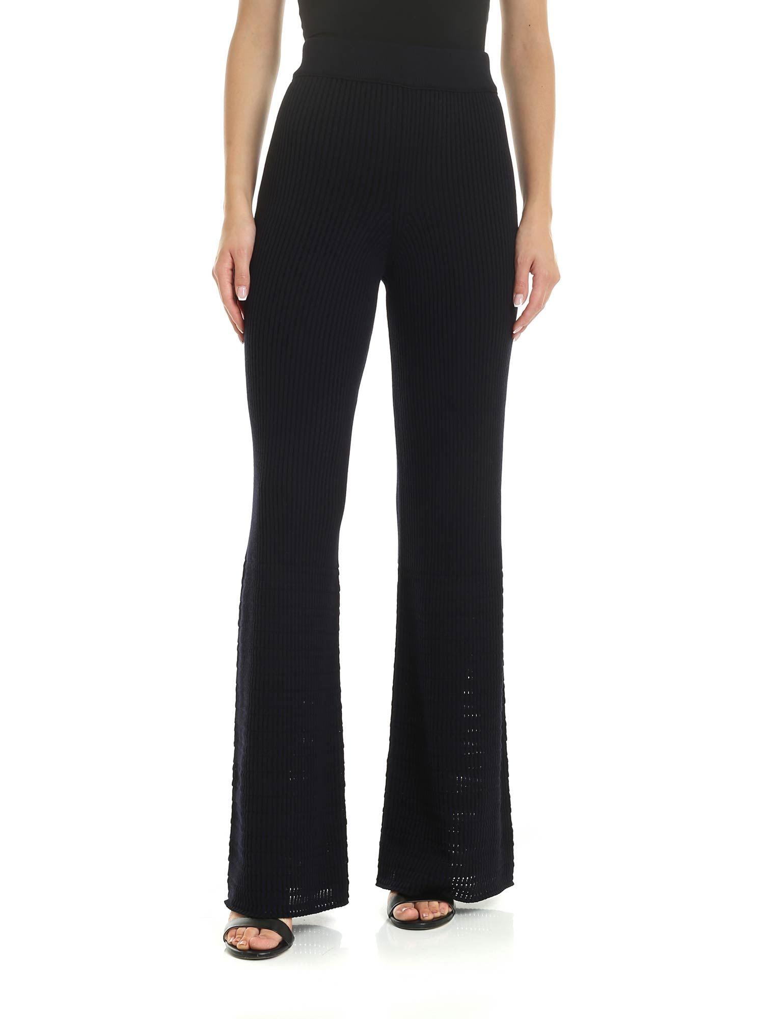 Golden Goose Deluxe Brand Cotton Shizuko Trousers In Navy Blue - Lyst