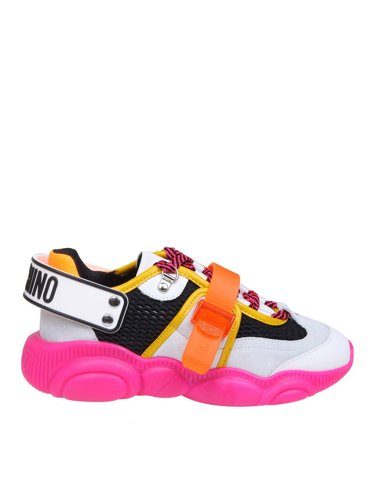 moschino teddy fluo sneakers