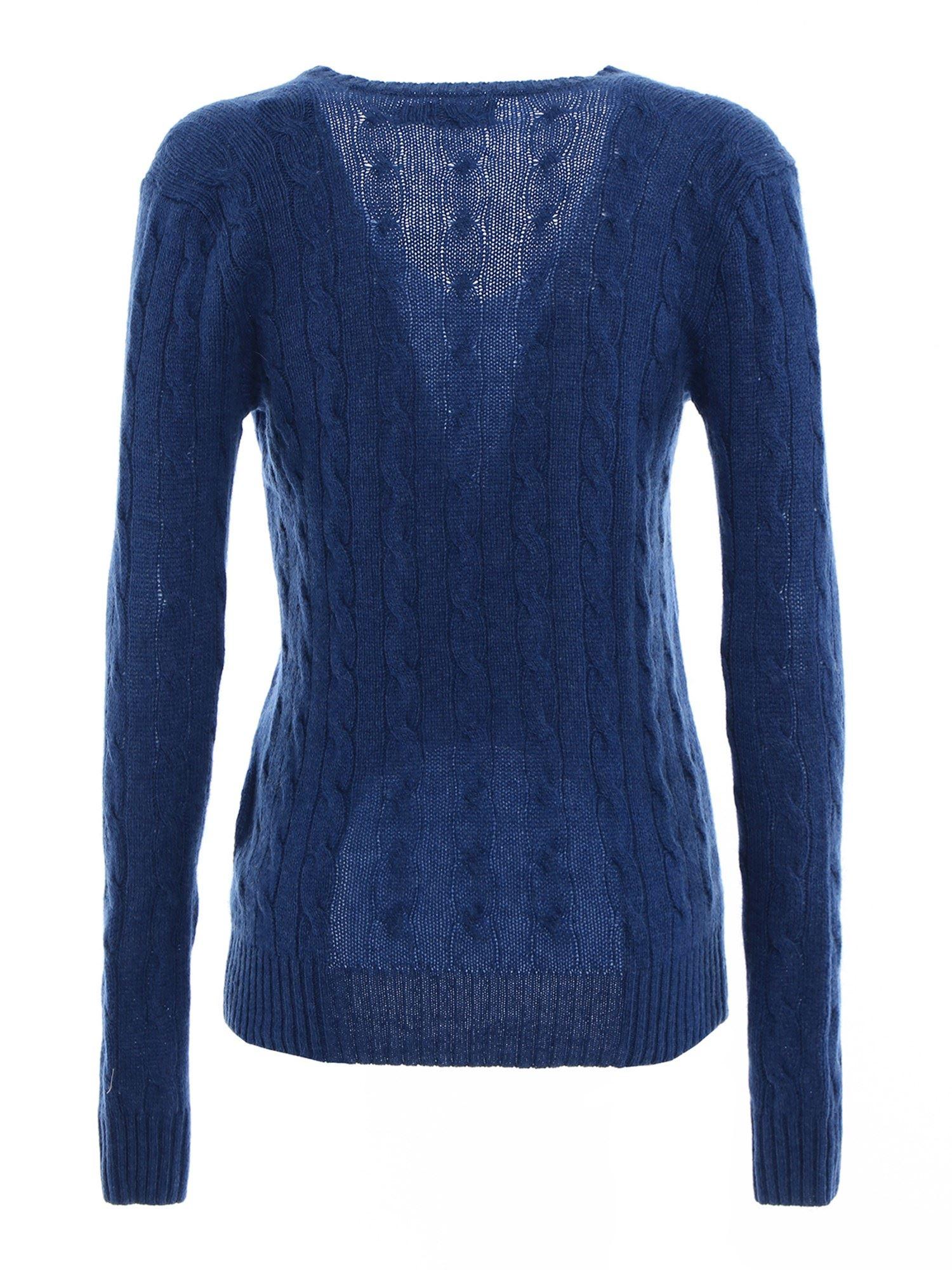 polo ralph lauren v neck cable sweater
