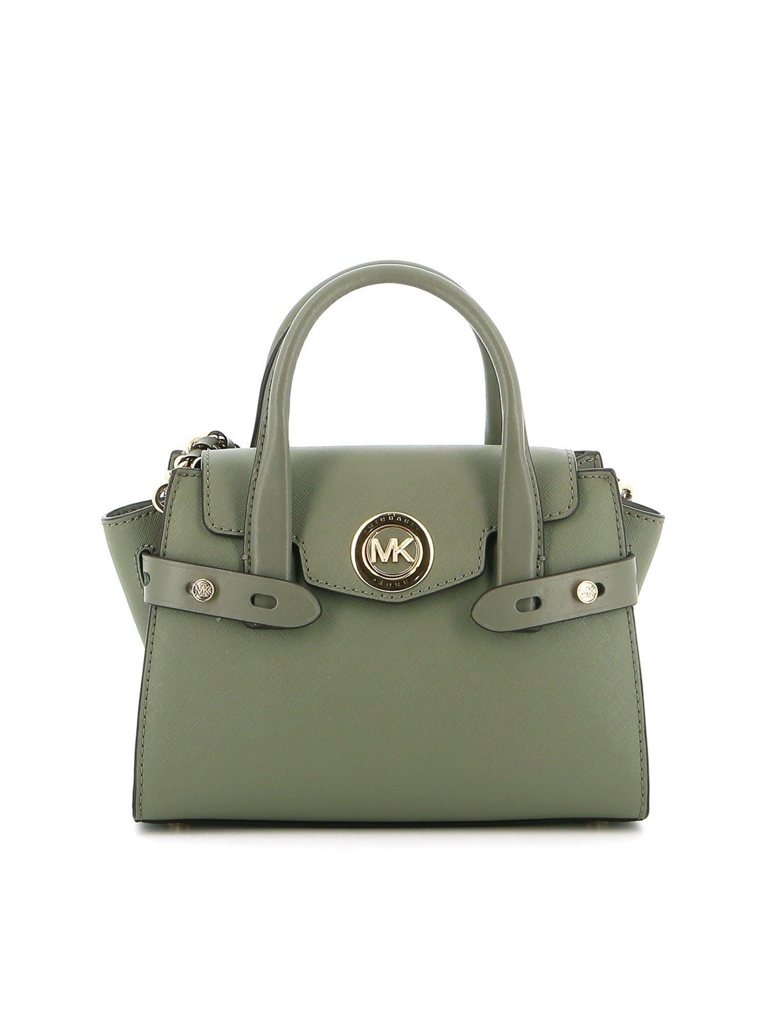 Michael Kors Leather Carmen Extra-small Bag in Green - Lyst
