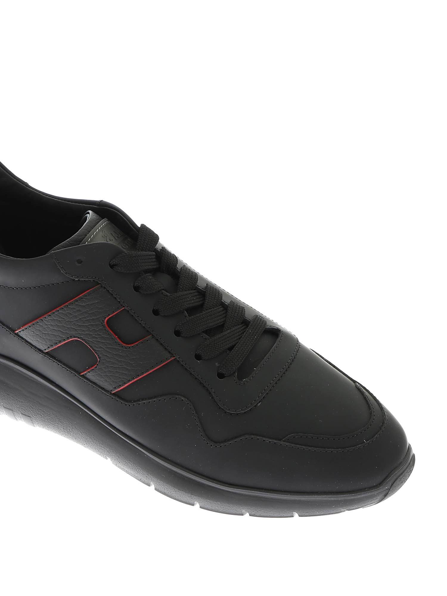 Hogan Leather Interactive 3 Sneakers In Black for Men - Lyst