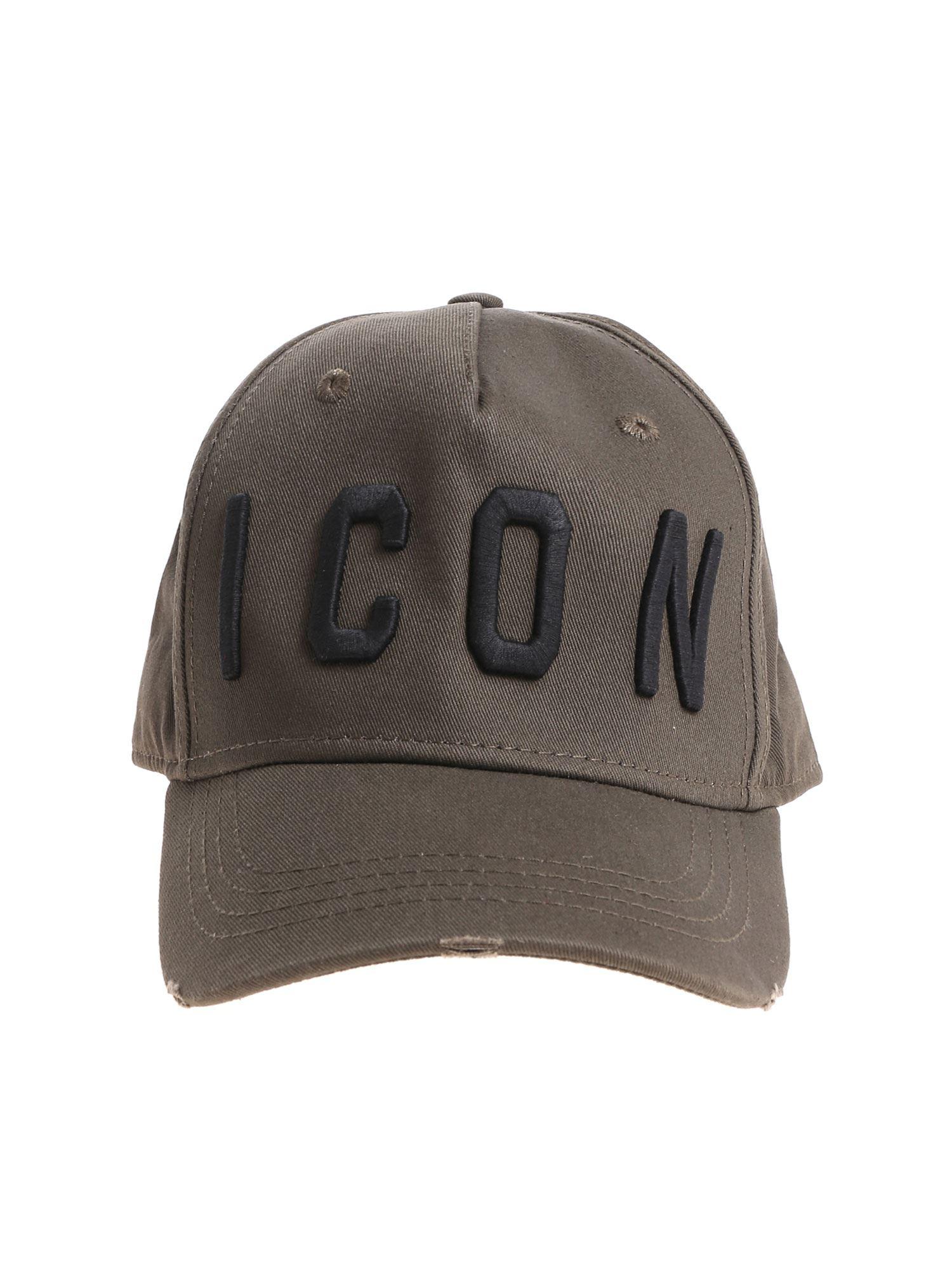 green icon cap