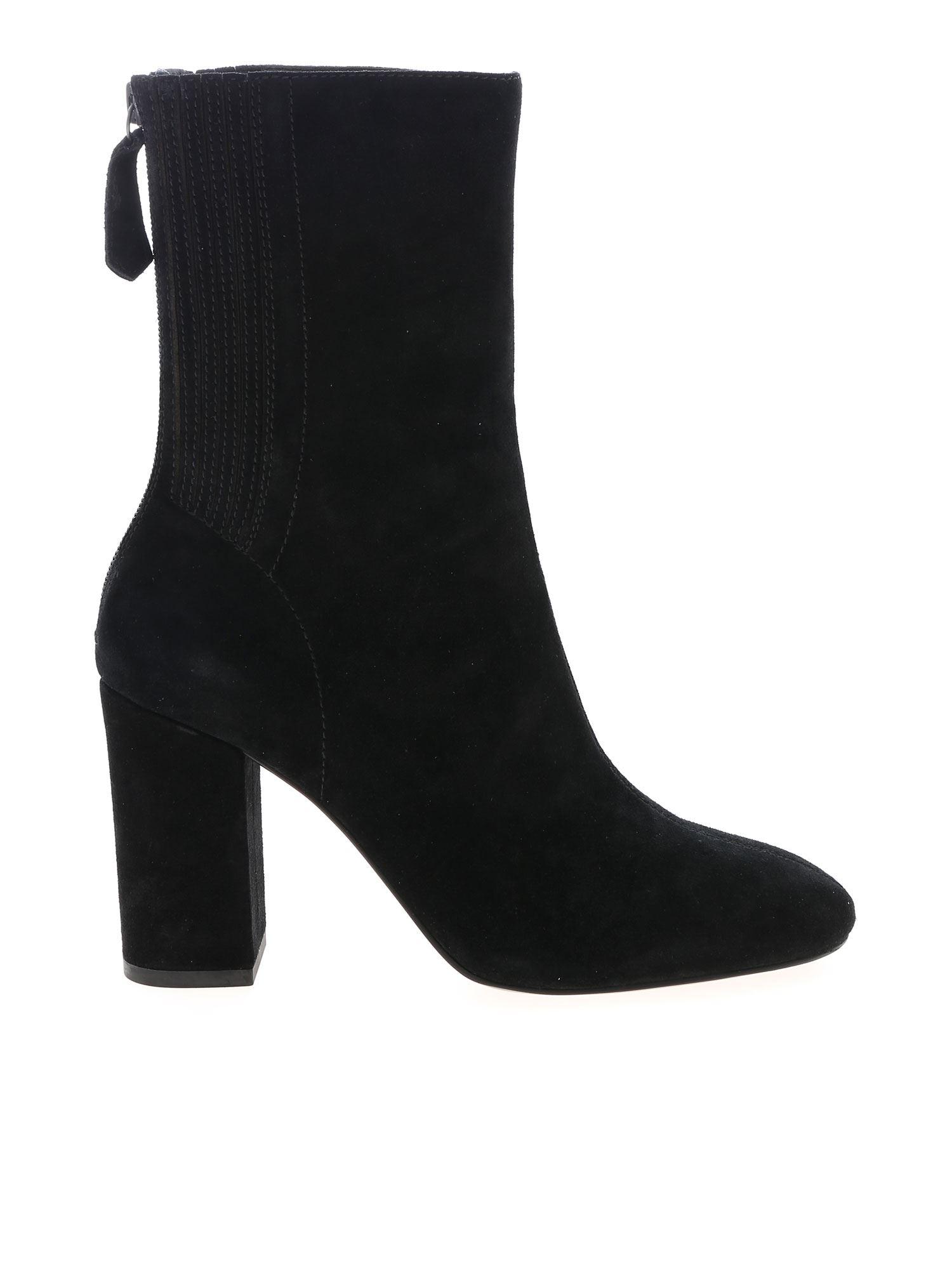 Ash Jasmine Ankle Boots In Black Suede - Lyst