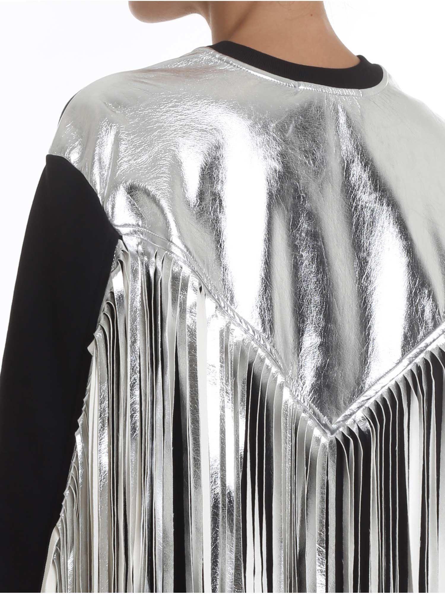 msgm fringe sweatshirt