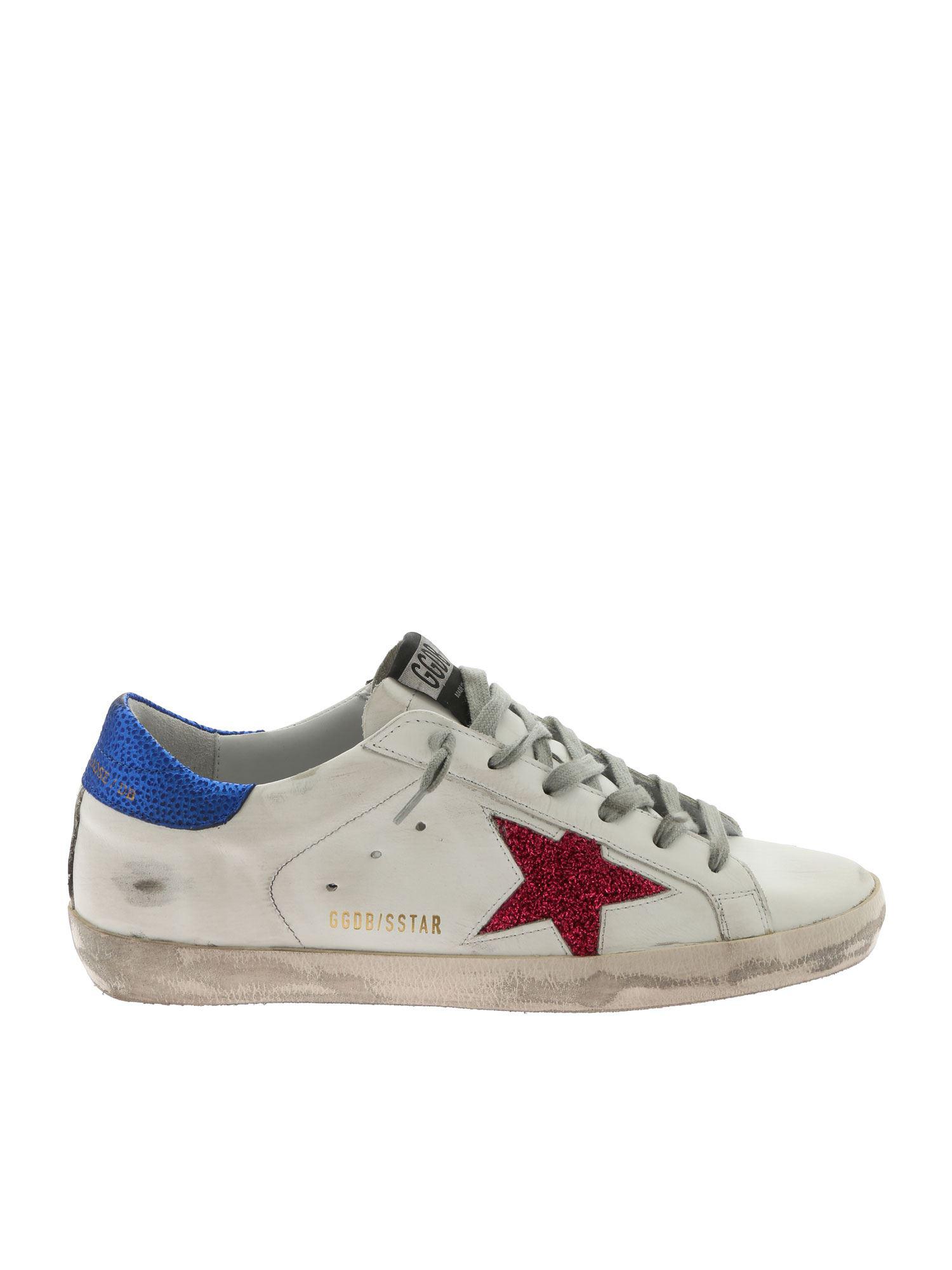 fuchsia golden goose sneakers