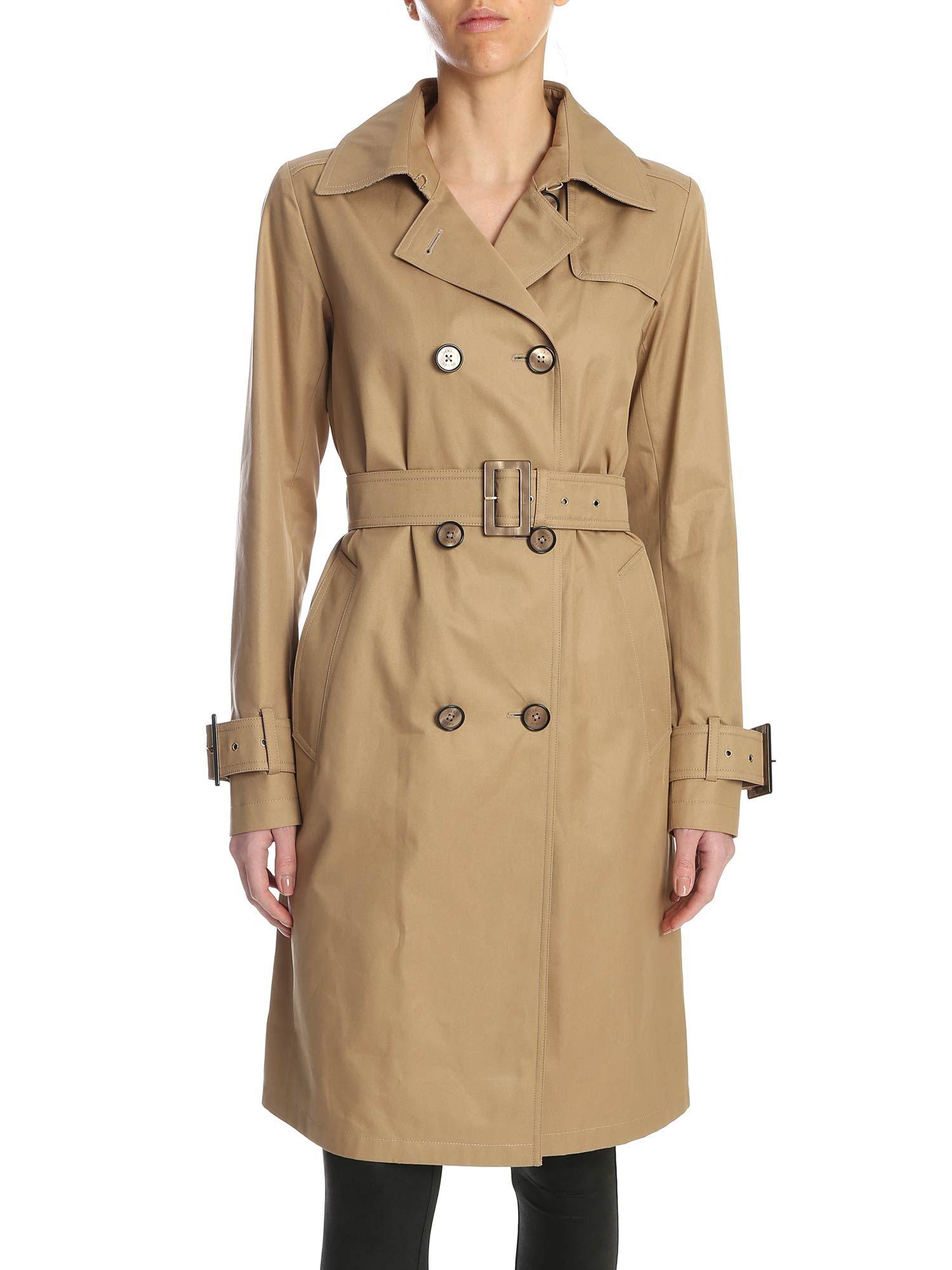 Herno Cotton Rain Collection Trench Coat in Beige (Natural) - Lyst