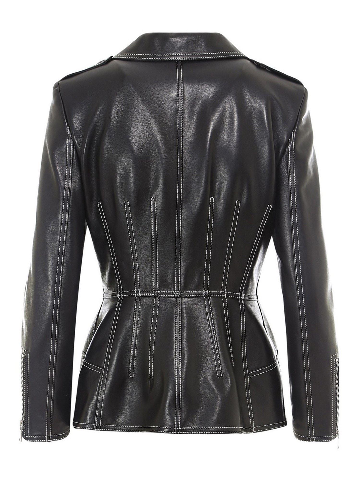 Alexander McQueen Leather Biker Jacket in Black Lyst