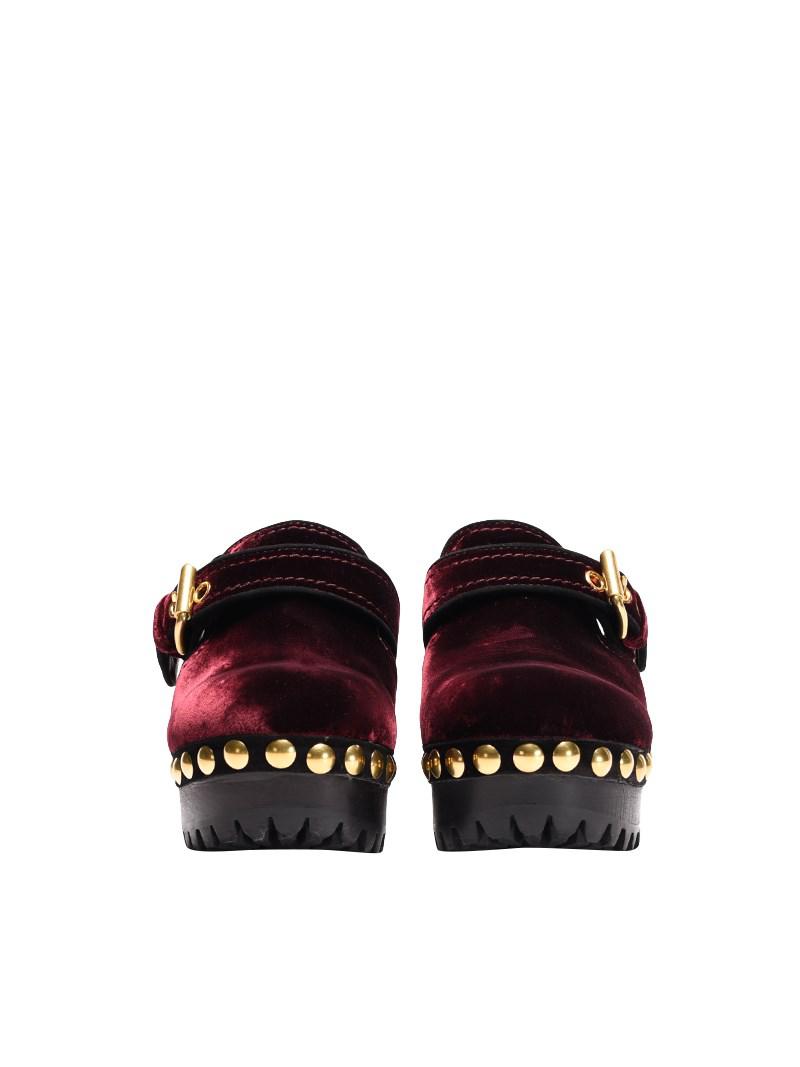 velvet clogs