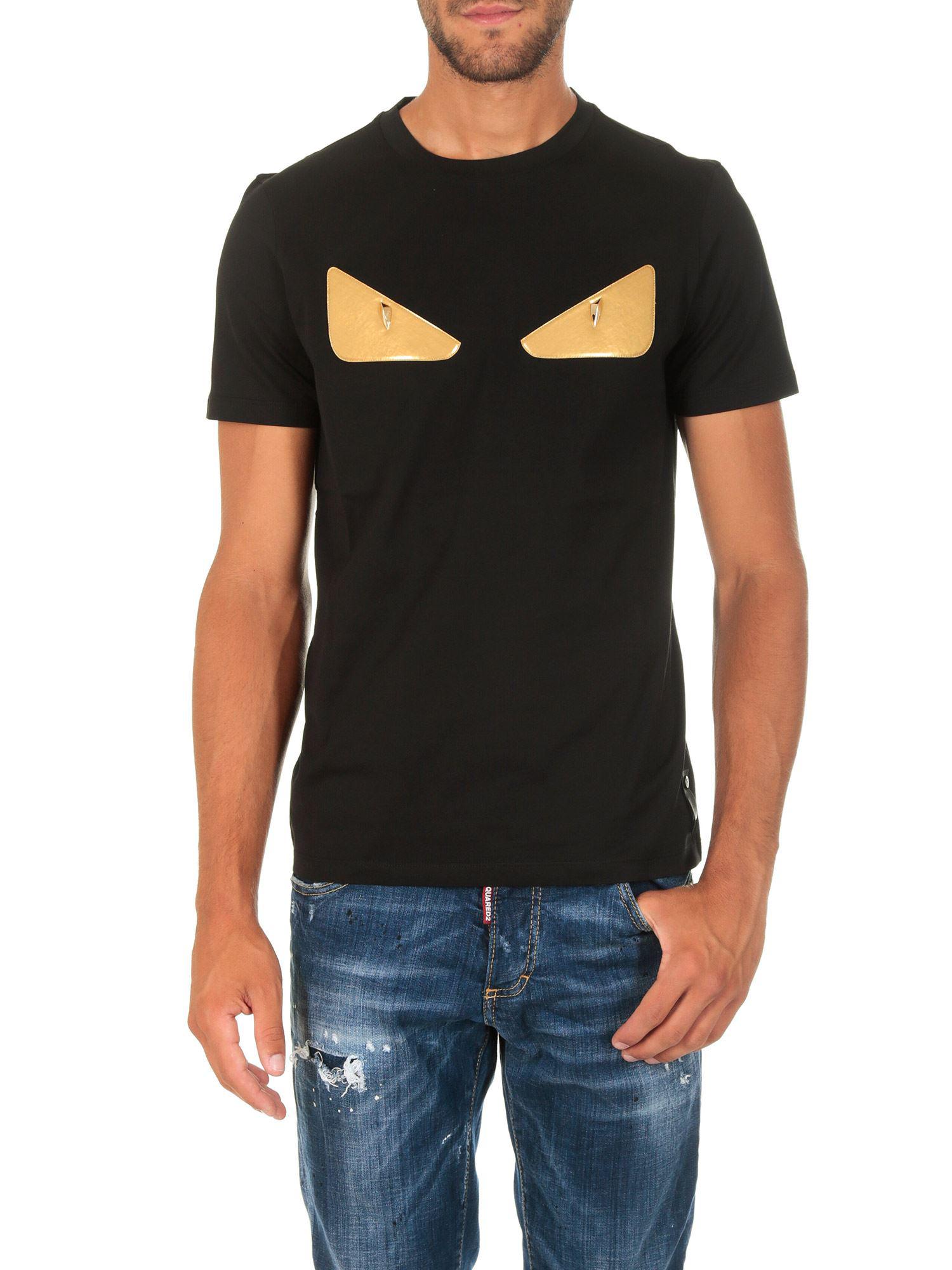 Lyst - Fendi T-shirt T-shirt in Black for Men - Save 56.4%