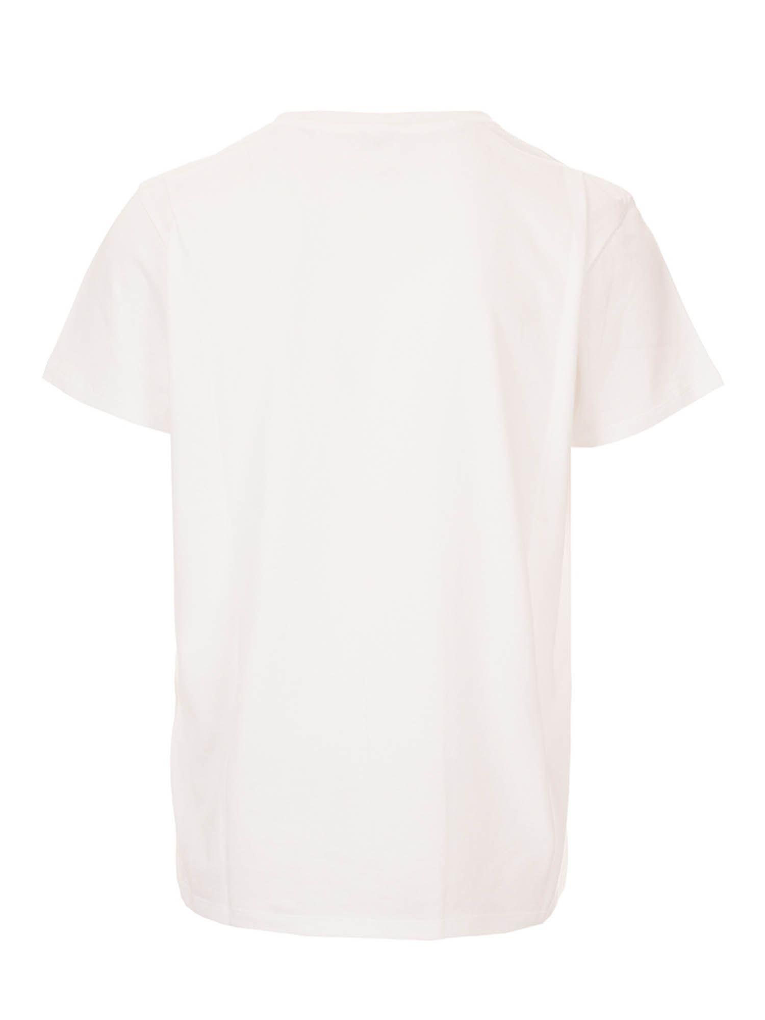 Celine Cotton White T-shirt With Embroidery for Men - Lyst