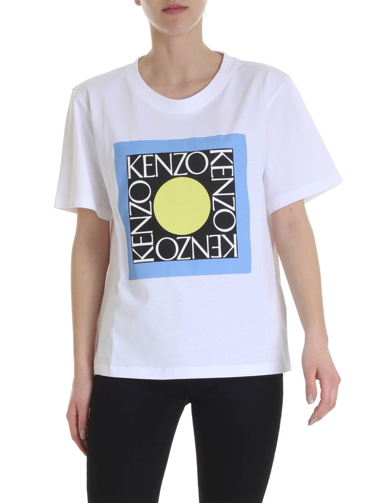 kenzo square logo t shirt