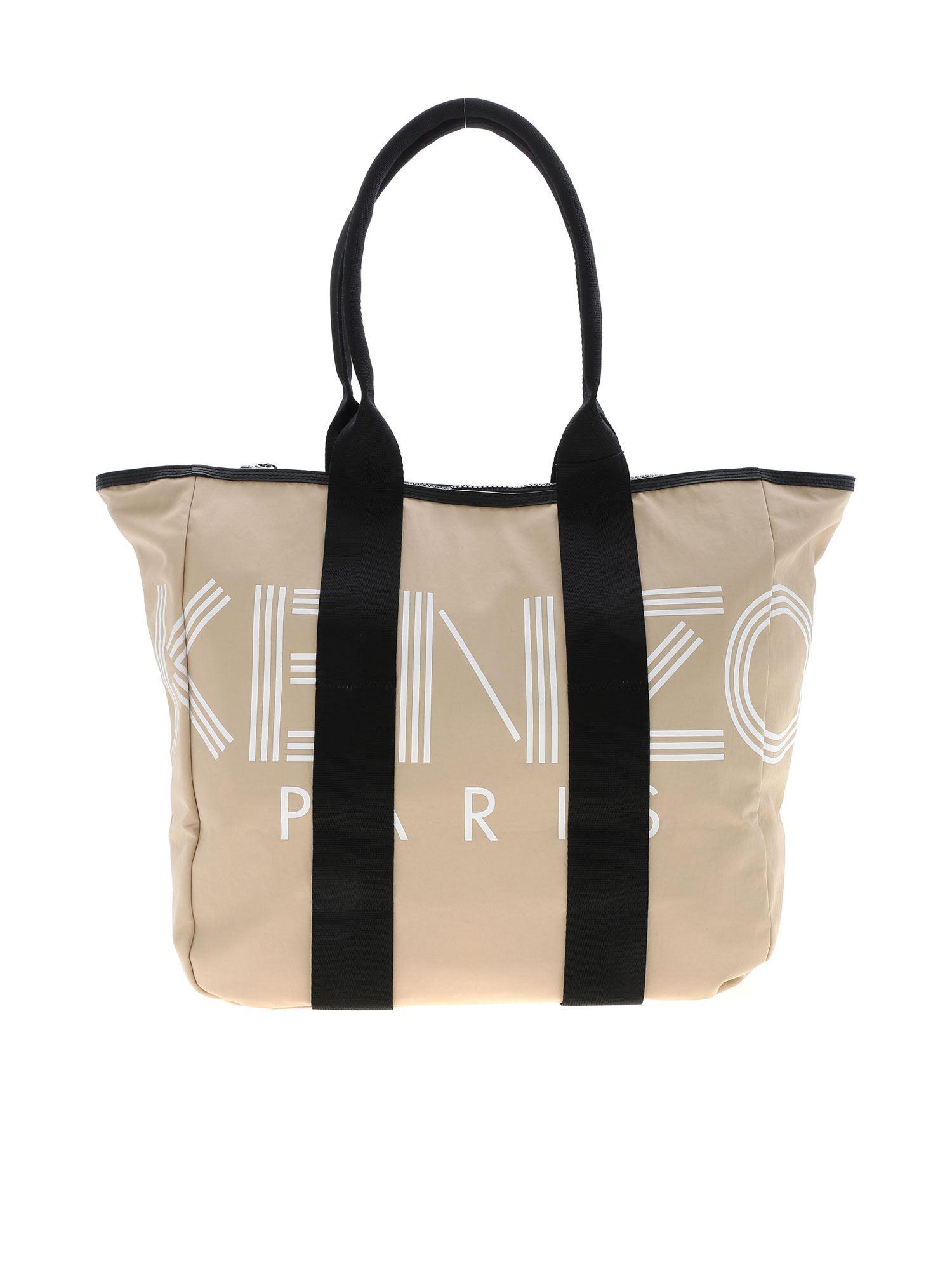 KENZO Paris Tote Bag In Beige in Natural Lyst