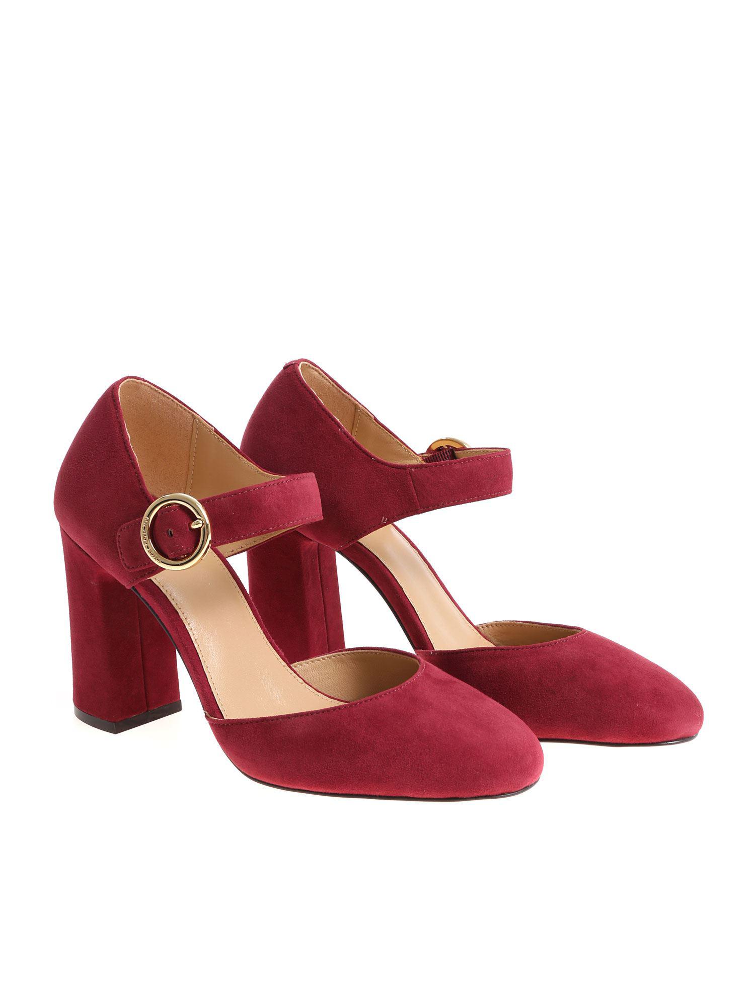 michael michael kors alana block heel pumps