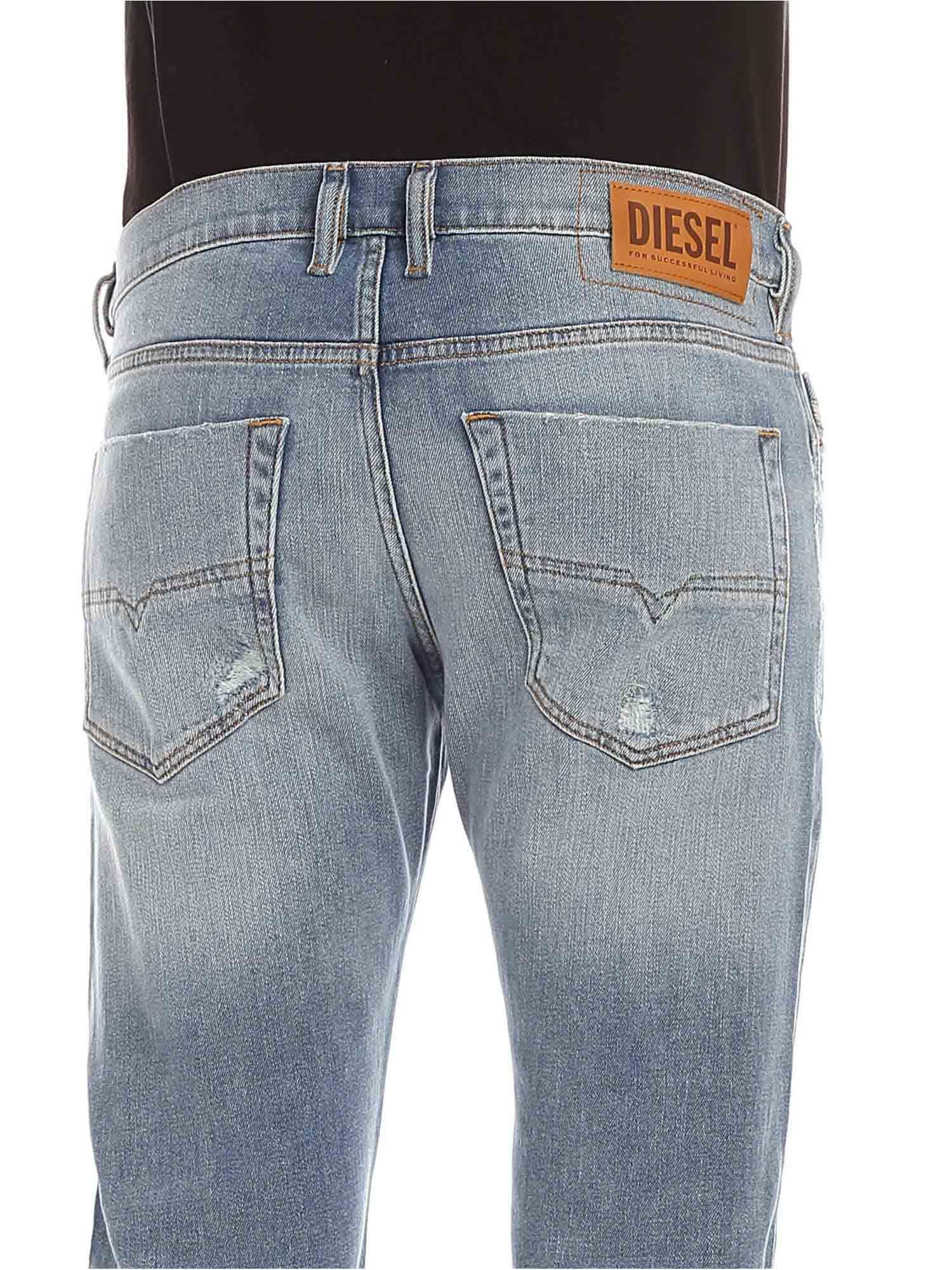 DIESEL Denim Teppharx Jeans in Light Blue (Blue) for Men Lyst