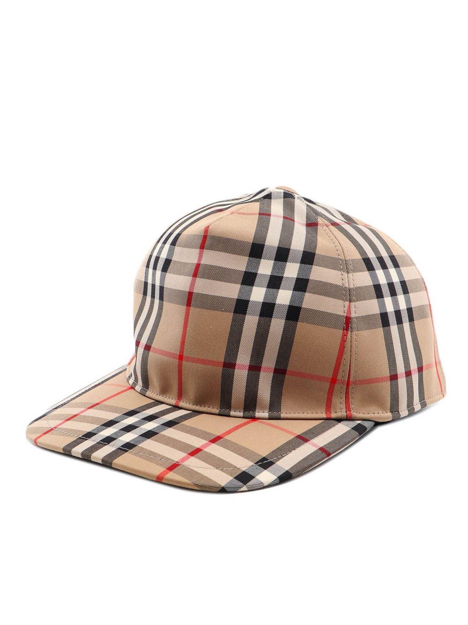 Burberry Vintage Check Cotton Blend Baseball Cap in Beige (Natural) for