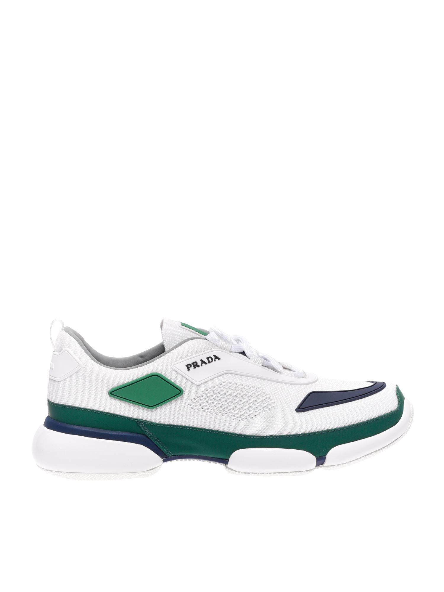 prada sneakers green