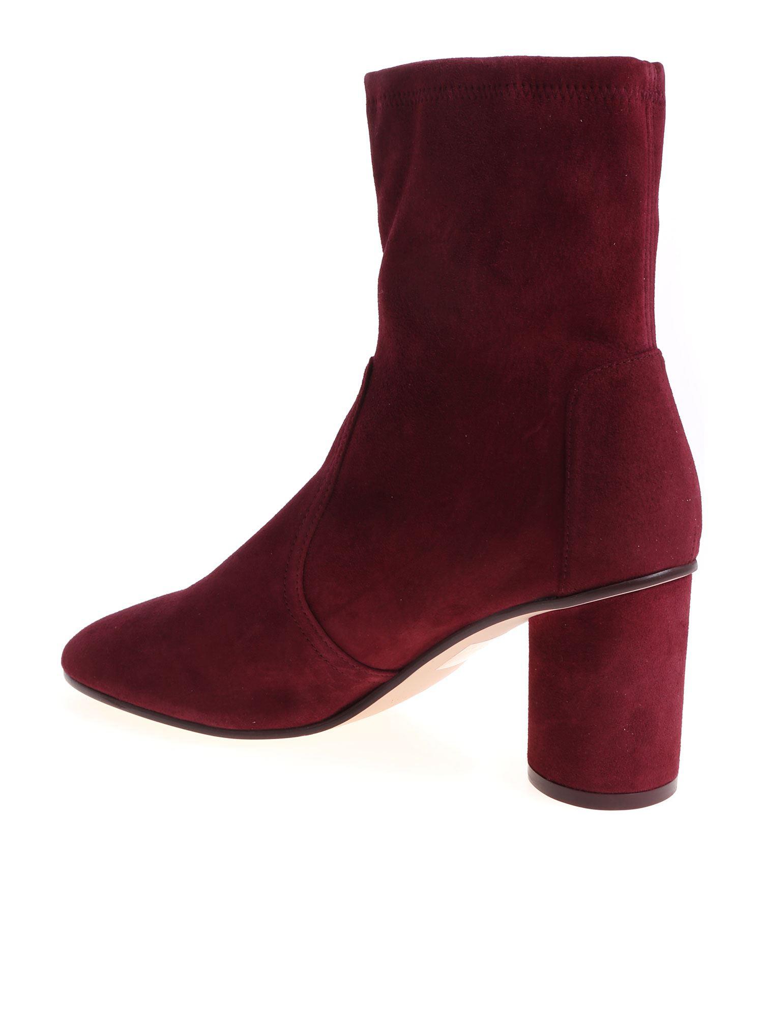 stuart weitzman burgundy boots