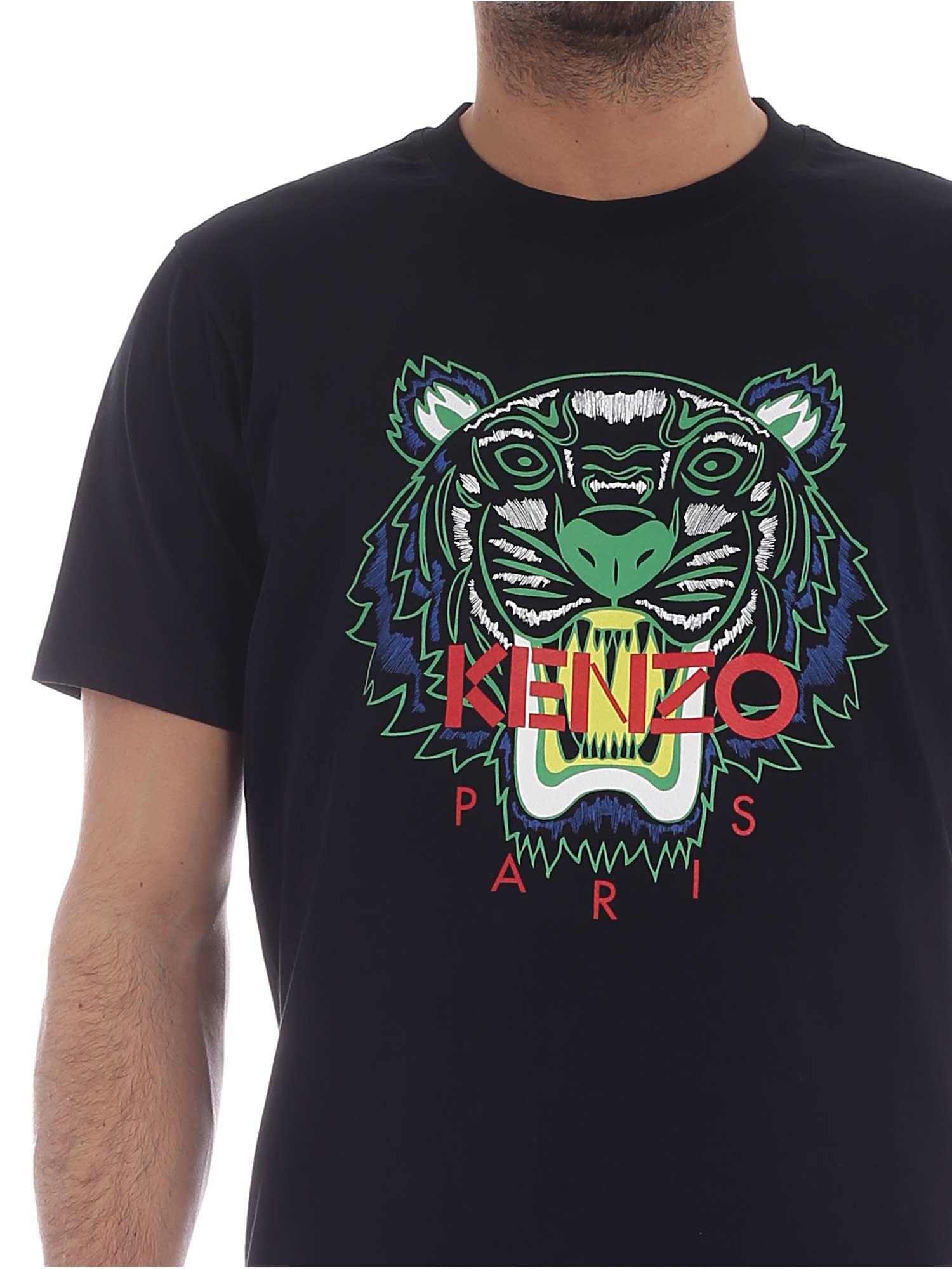 kenzo t shirt black and green