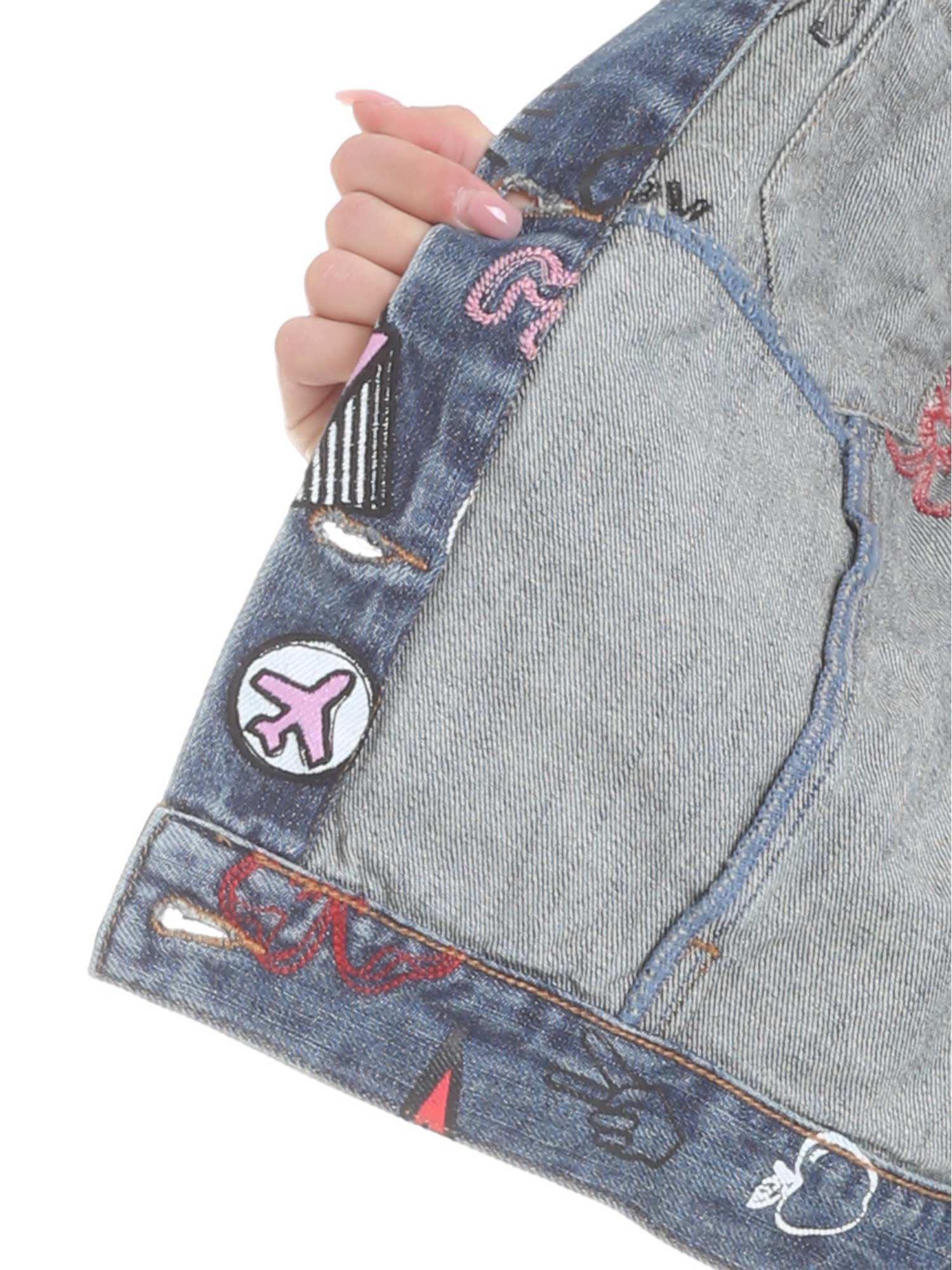 michael kors embroidered denim jacket