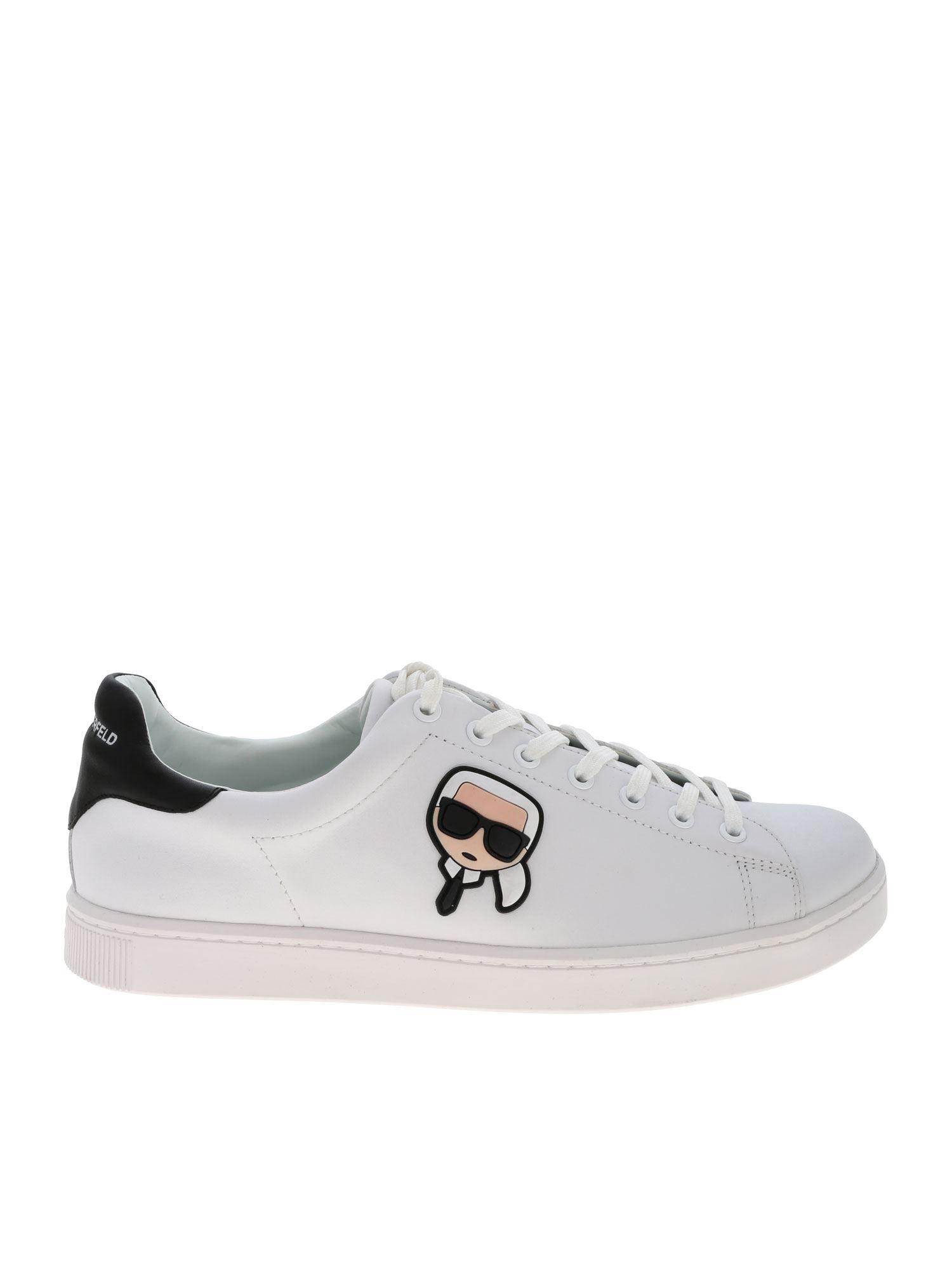 Karl Lagerfeld Lace Kapri Mens Karl Ikonik 3d Sneakers in White/Black ...