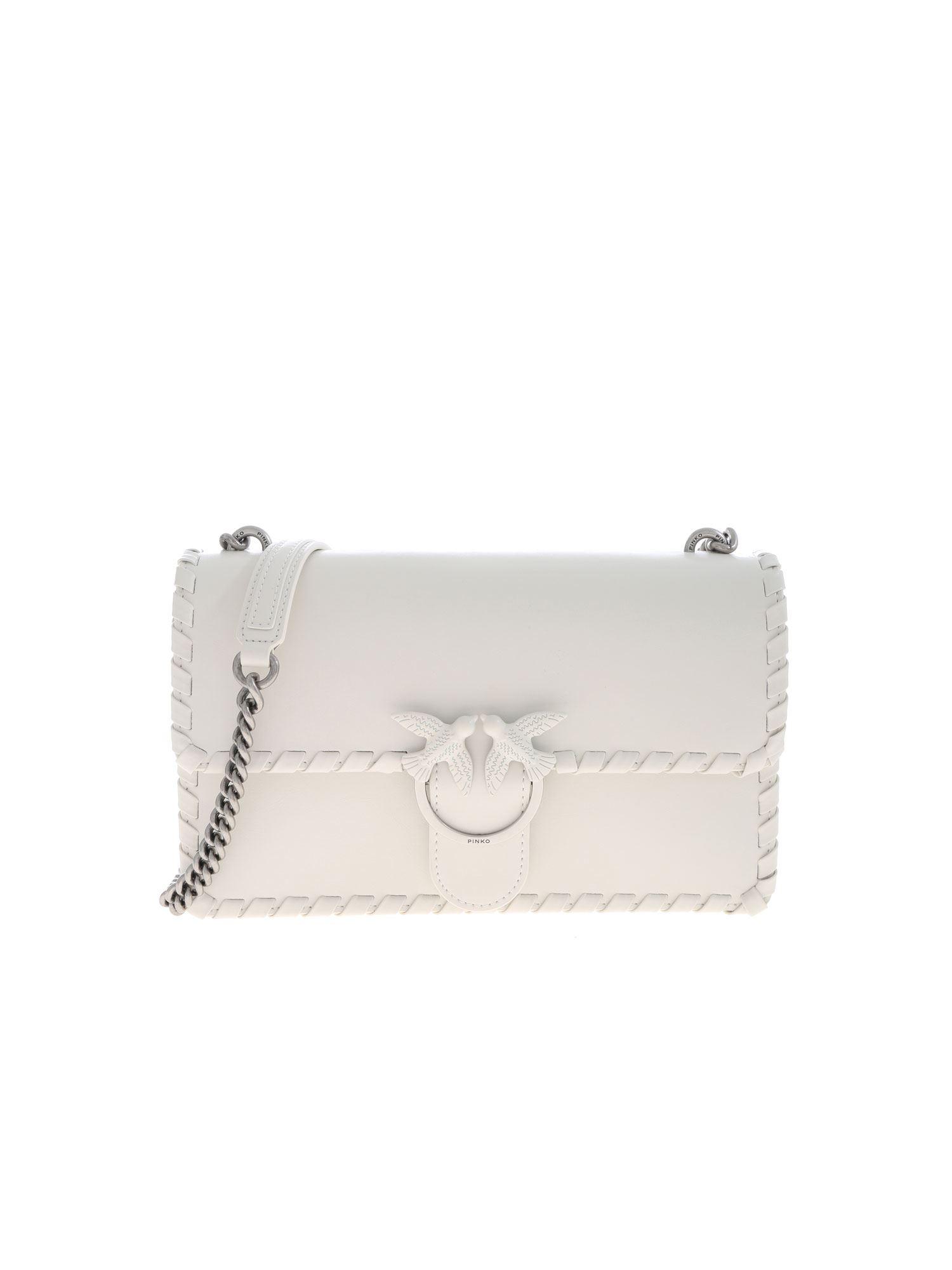 white pinko bag