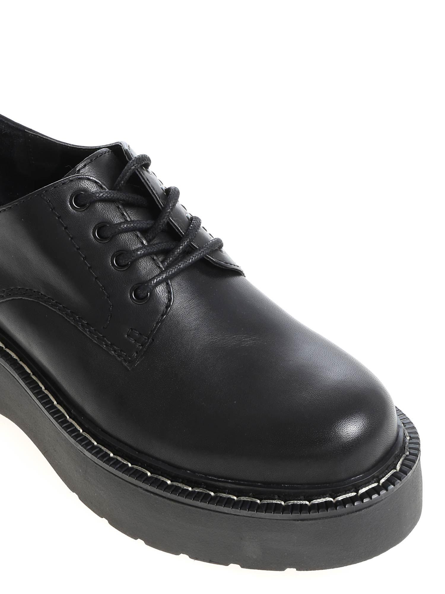 Windsor Smith Leather &quot;kinny&quot; Black Derby Shoes Lyst