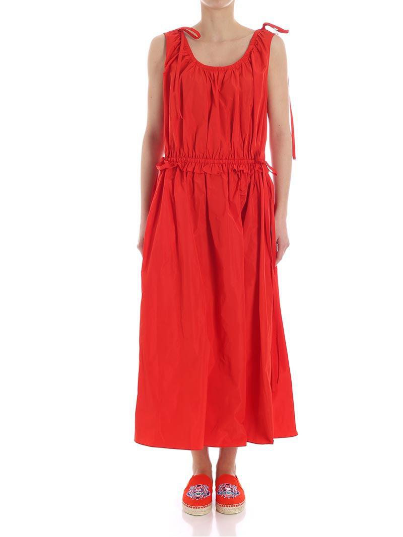 KENZO Synthetic Red Dress - Lyst