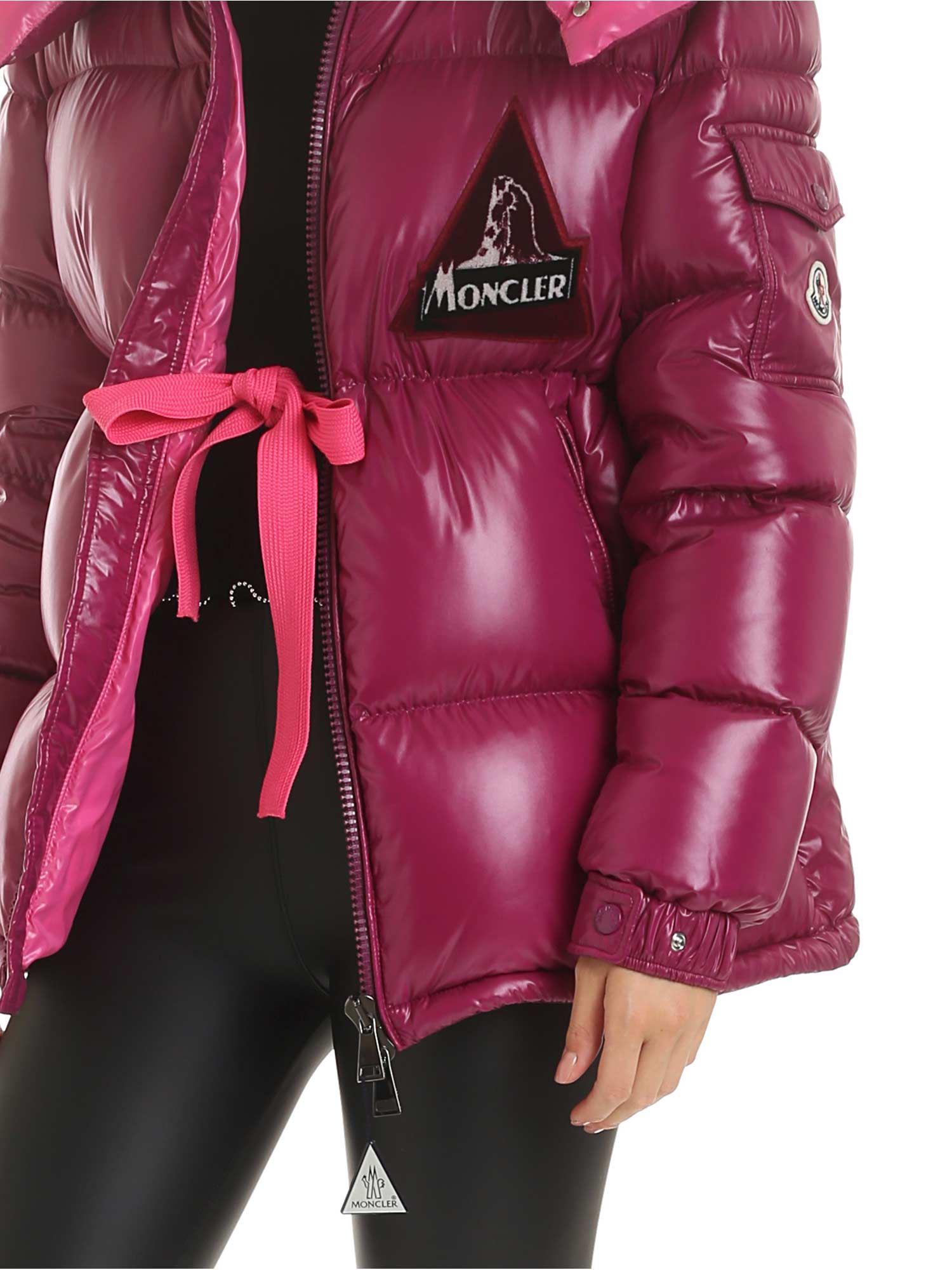 Moncler Synthetic 'wilson' Down Jacket in Purple - Lyst