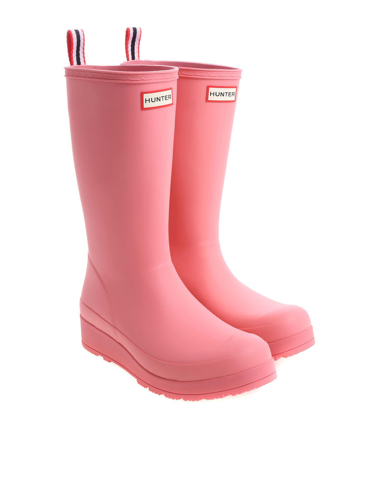 HUNTER Rubber Pink "original Play Tall" Boots Lyst