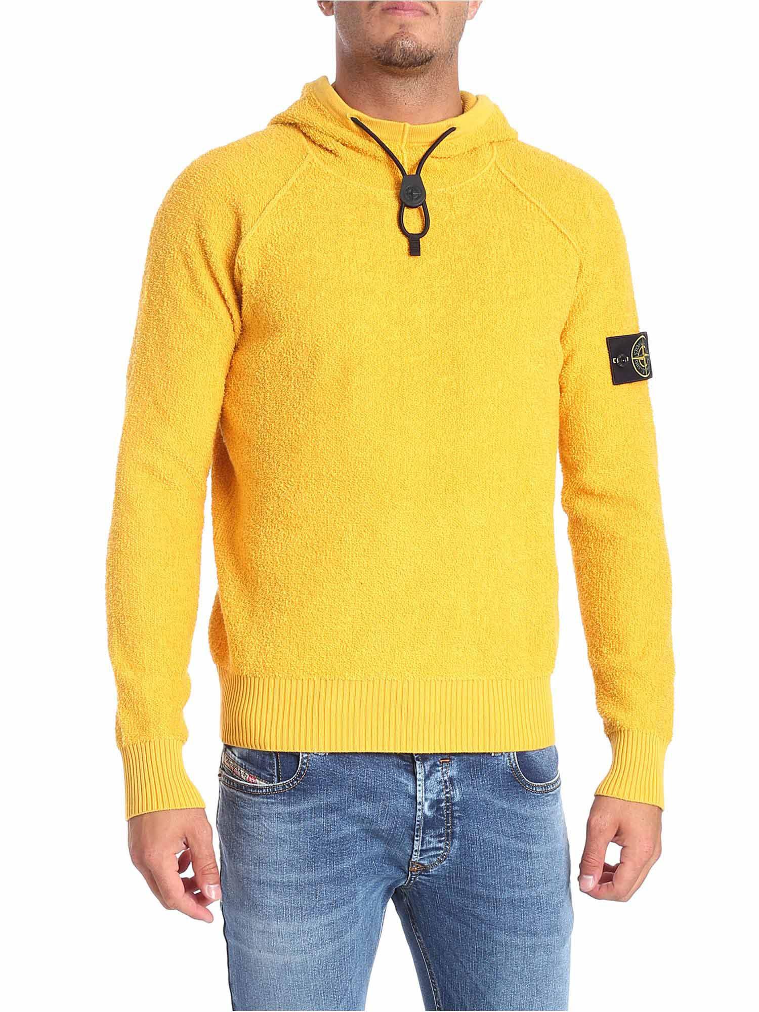 stone island yellow sweater