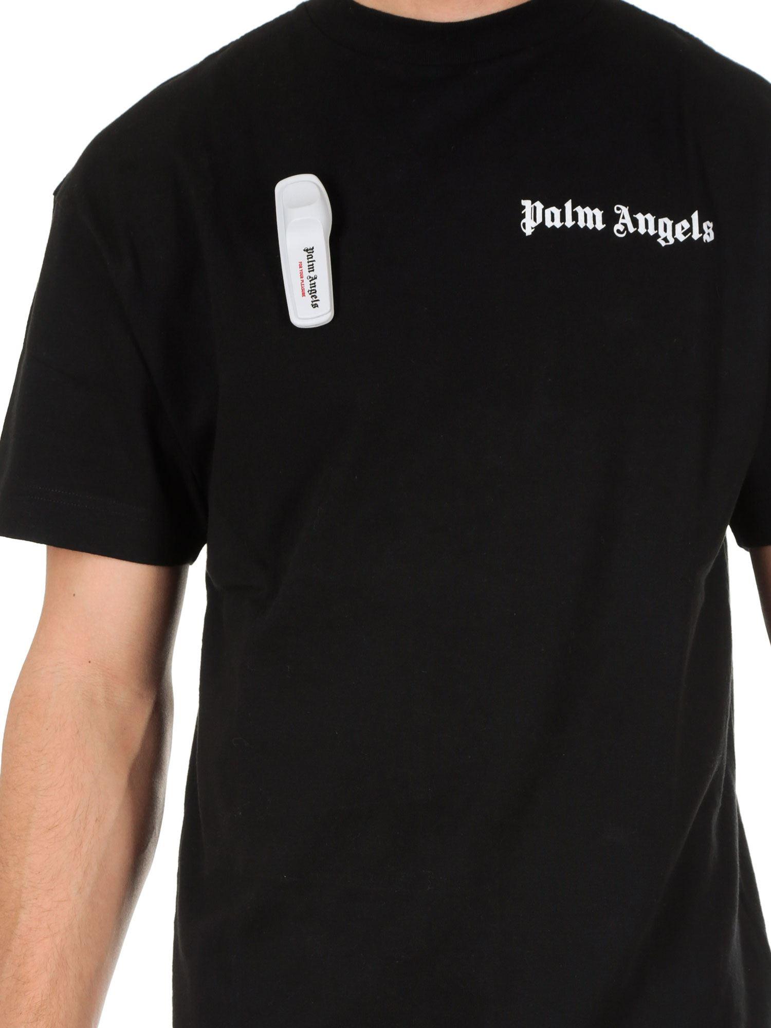 palm angels basic logo t shirt