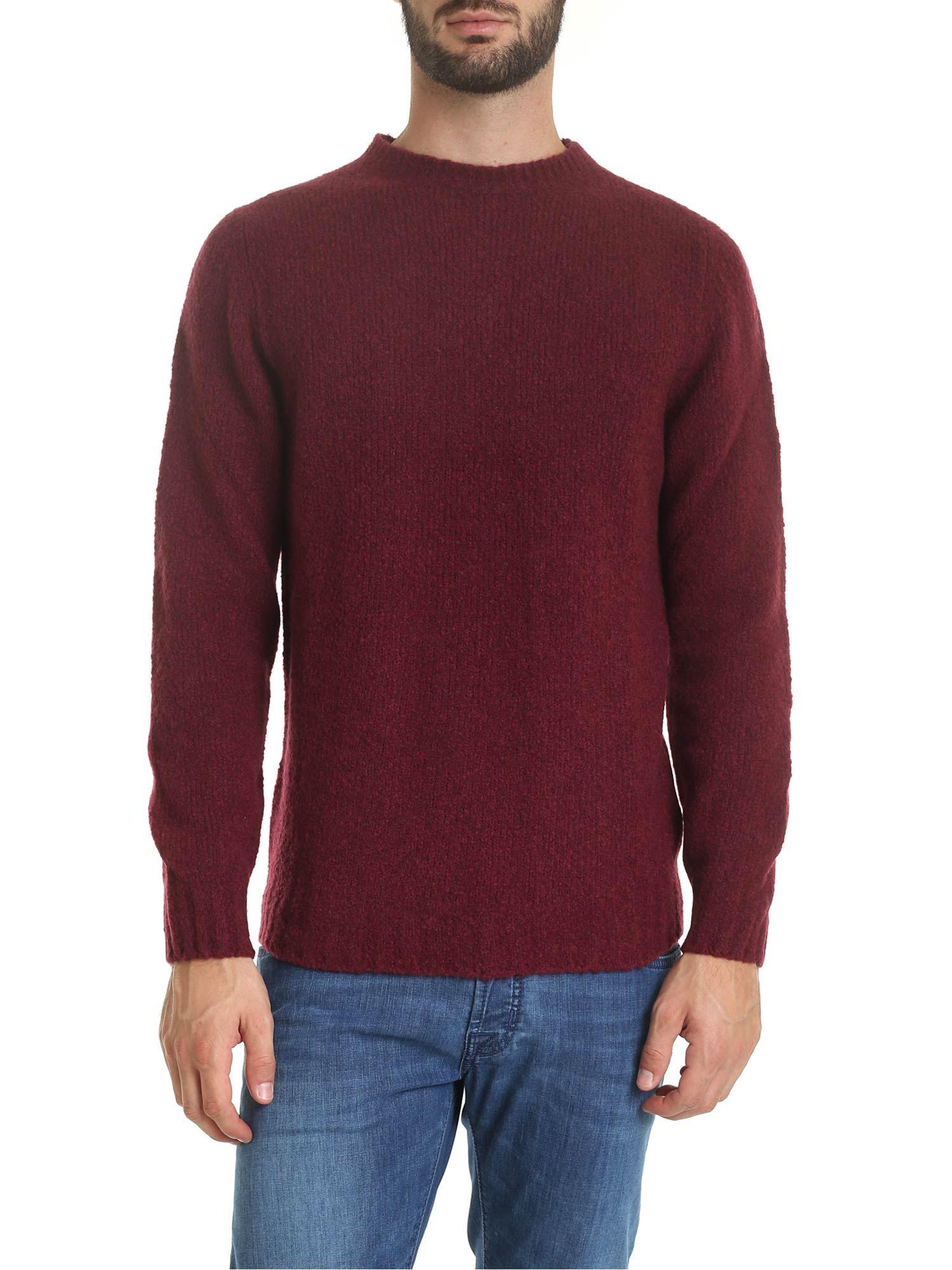 Fedeli Wool And Cashmere Pullover in Red (Purple) for Men - Lyst
