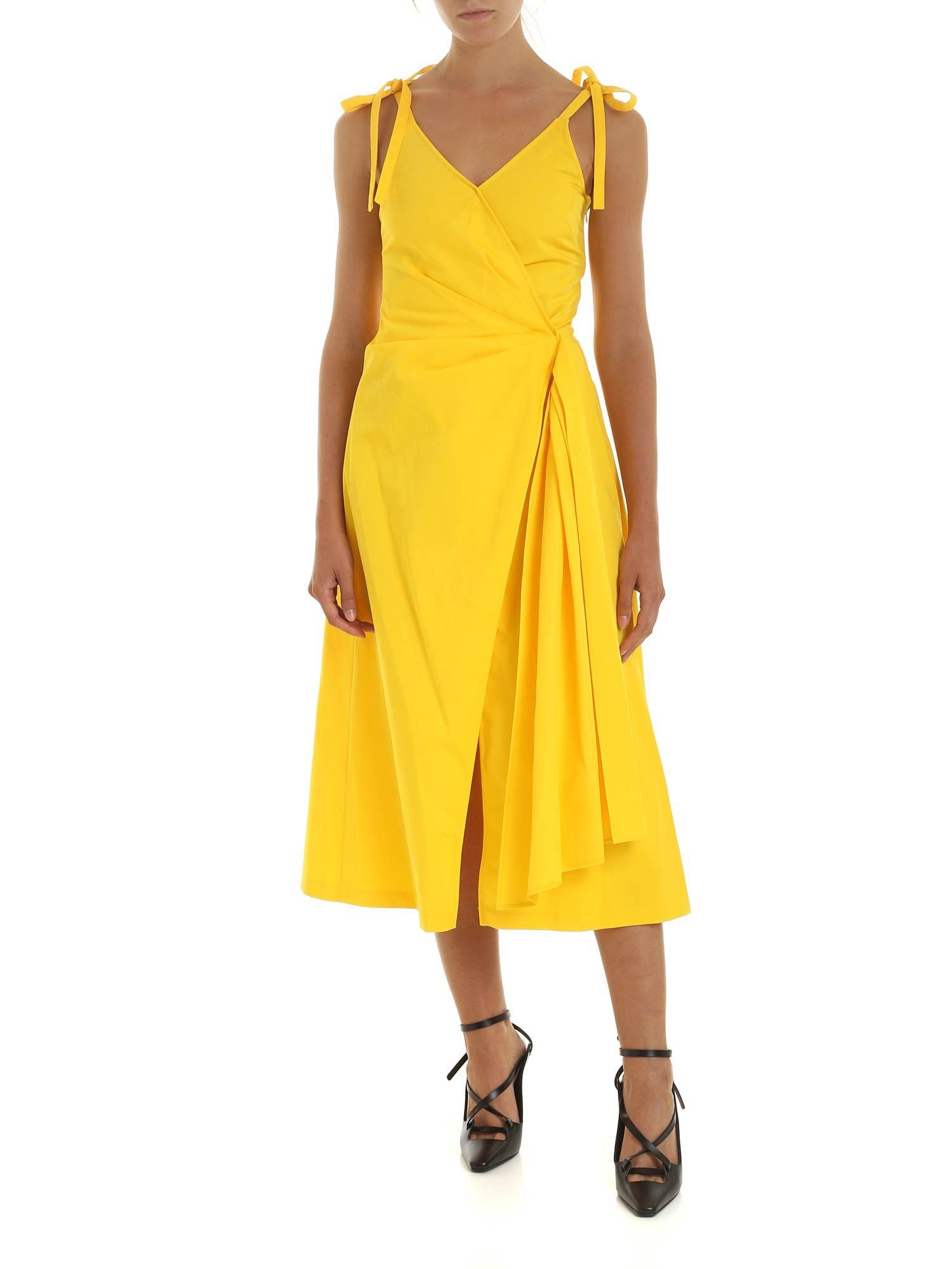 off white yellow dress