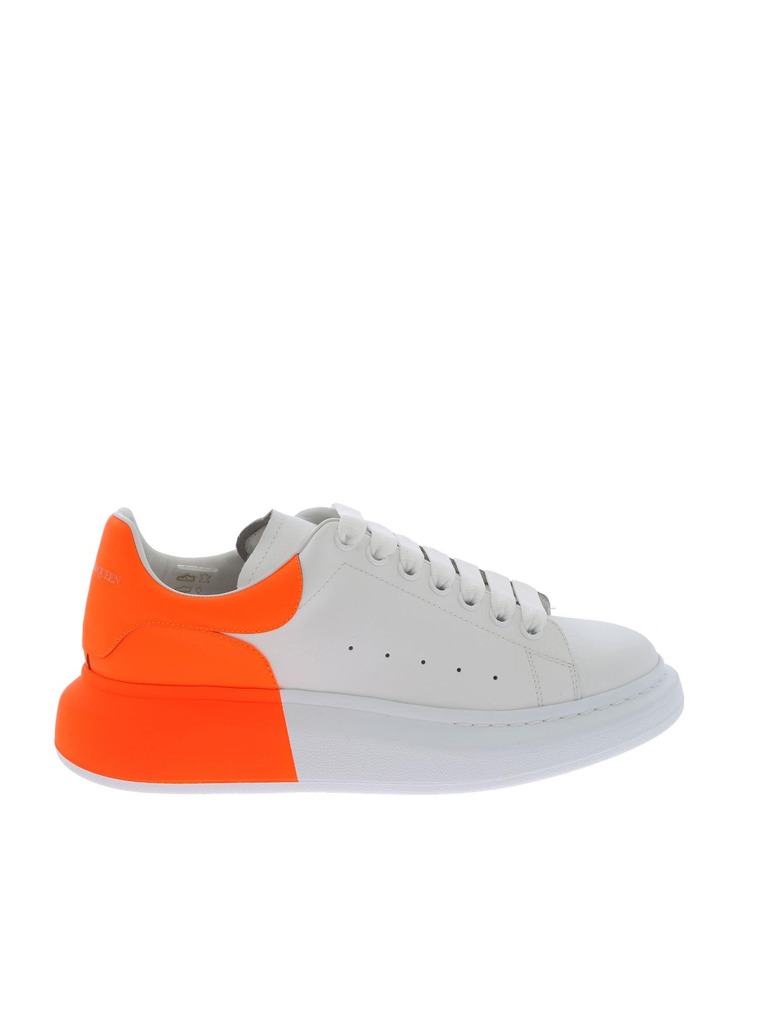 orange and white alexander mcqueen