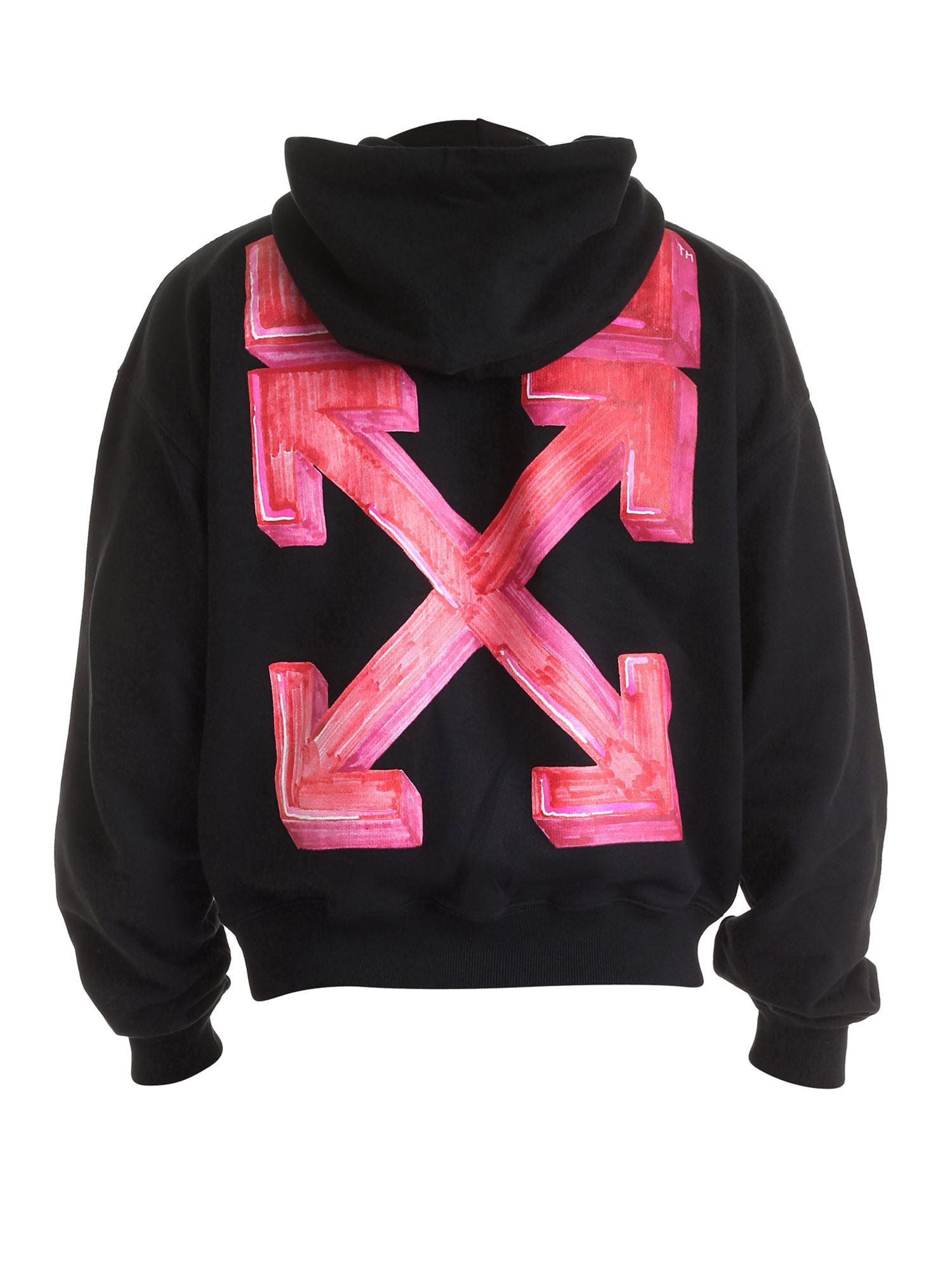 off white cross hoodie