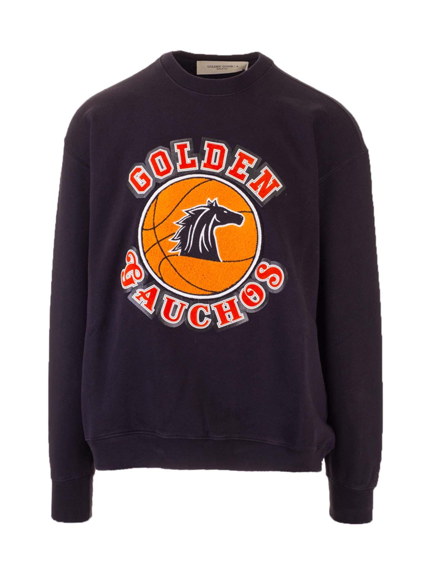 Golden Goose Deluxe Brand Crewneck Sweatshirt in Blue for Men - Lyst