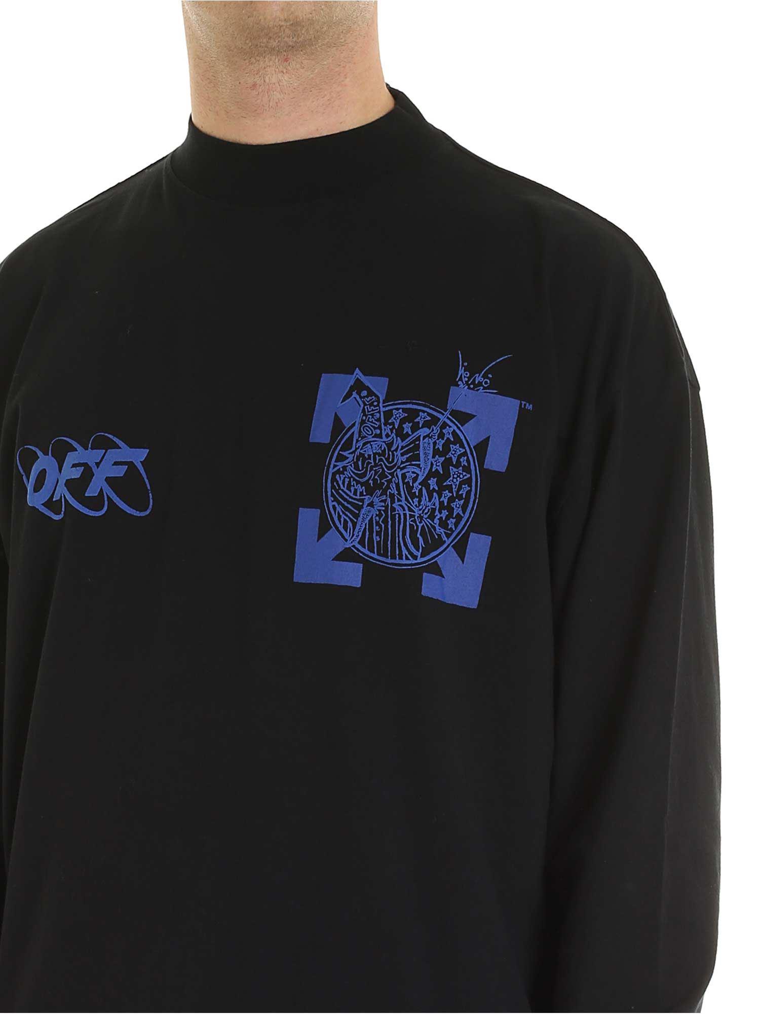 off white wizard and cat hoodie