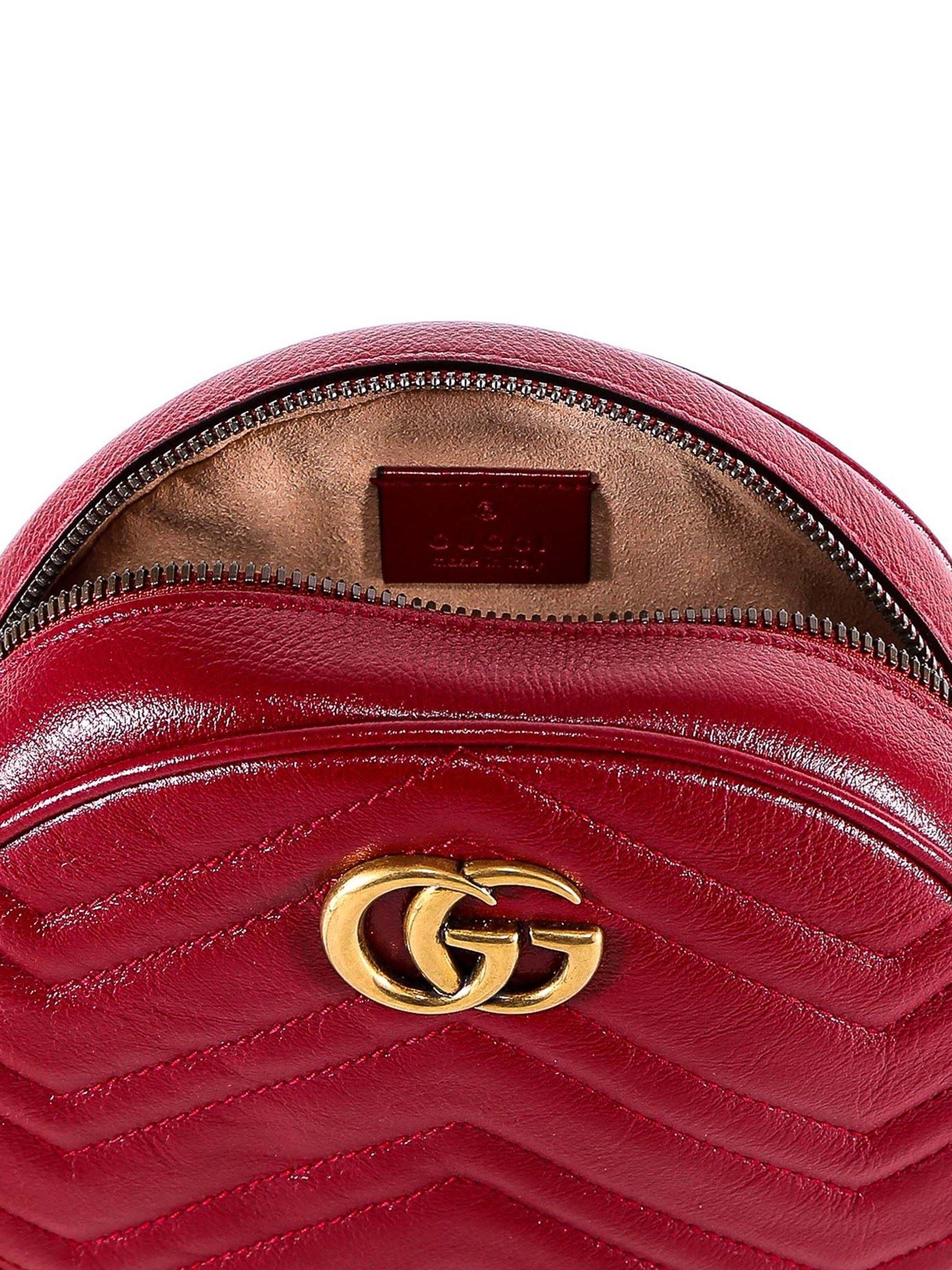 gucci round bag red