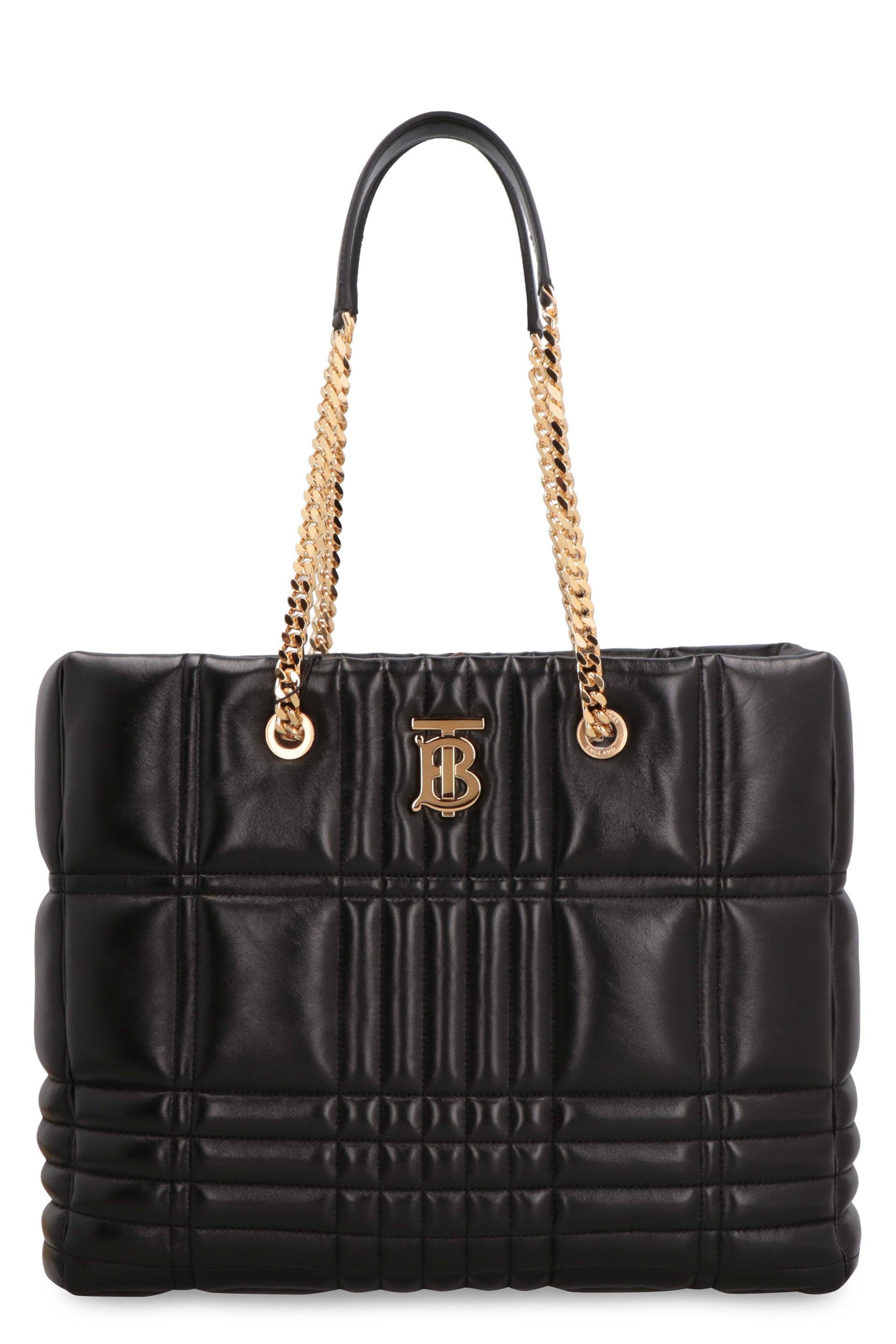 Burberry Lola Quilted Leather Tote Bag in Black Womens Tote bags Burberry Tote bags Save 16% 