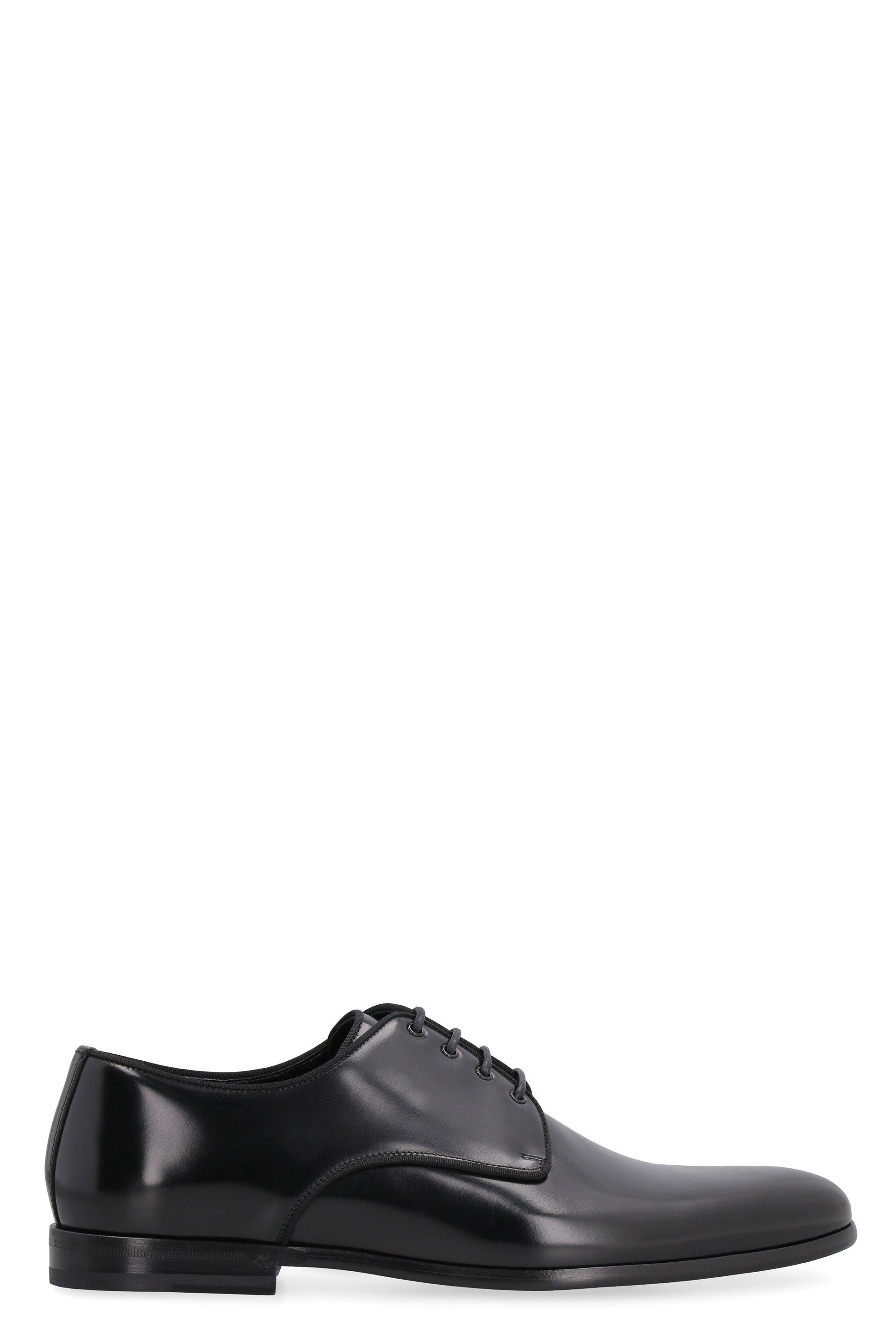 Dolce & Gabbana Leather Raffaello Lace-up Shoe in Black for Men Mens Shoes Lace-ups Oxford shoes 
