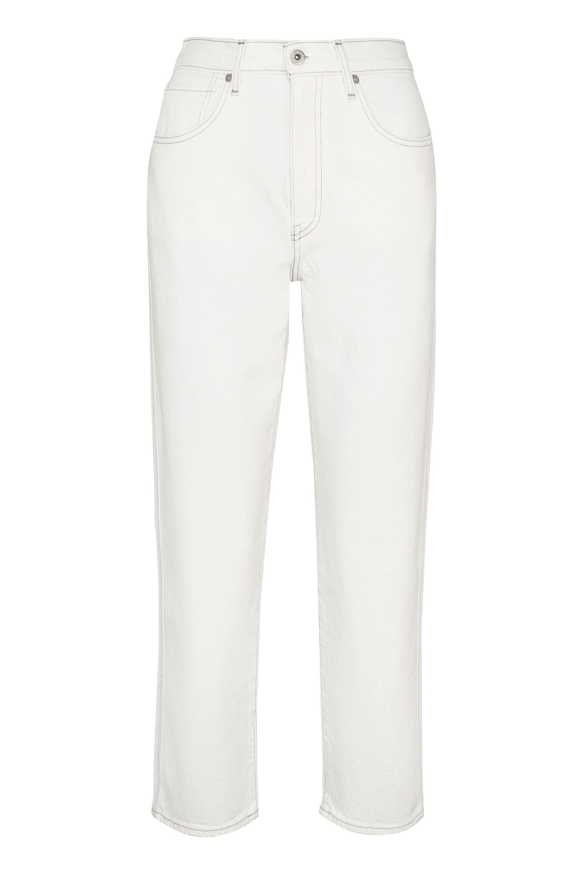 levi's column jeans white