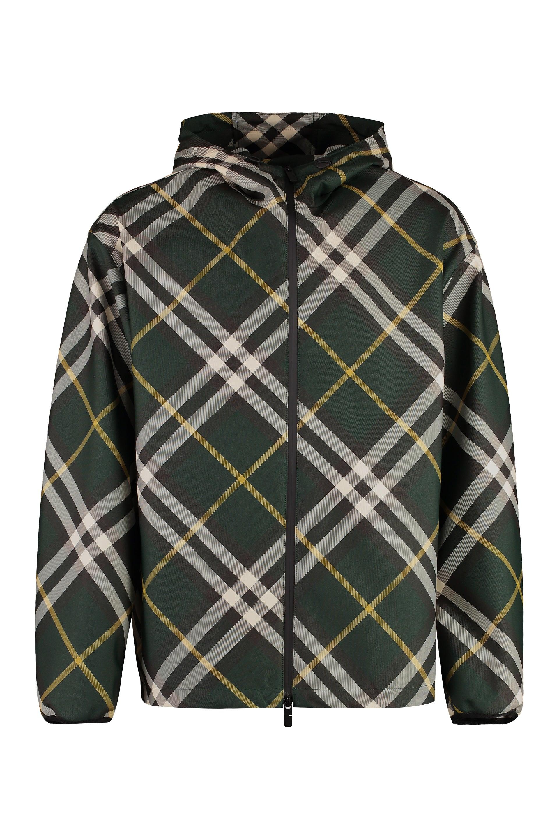 Burberry Technical Fabric Hooded Jacket in Green for Men Lyst UK