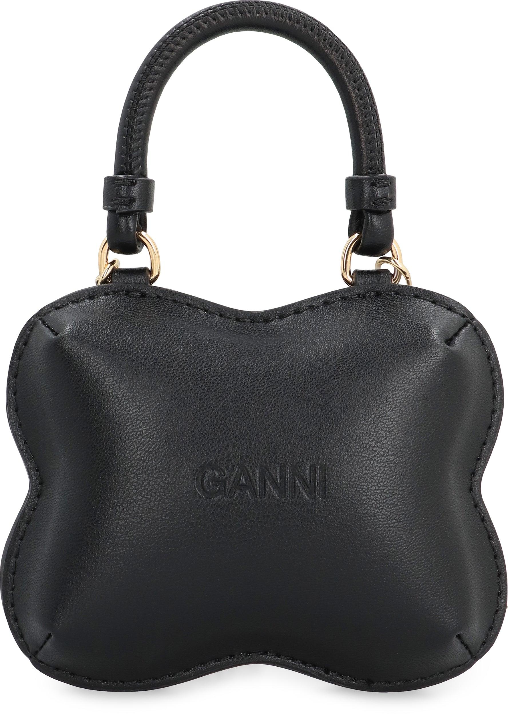 Ganni Nano Butterfly Crossbody Bag in Black | Lyst