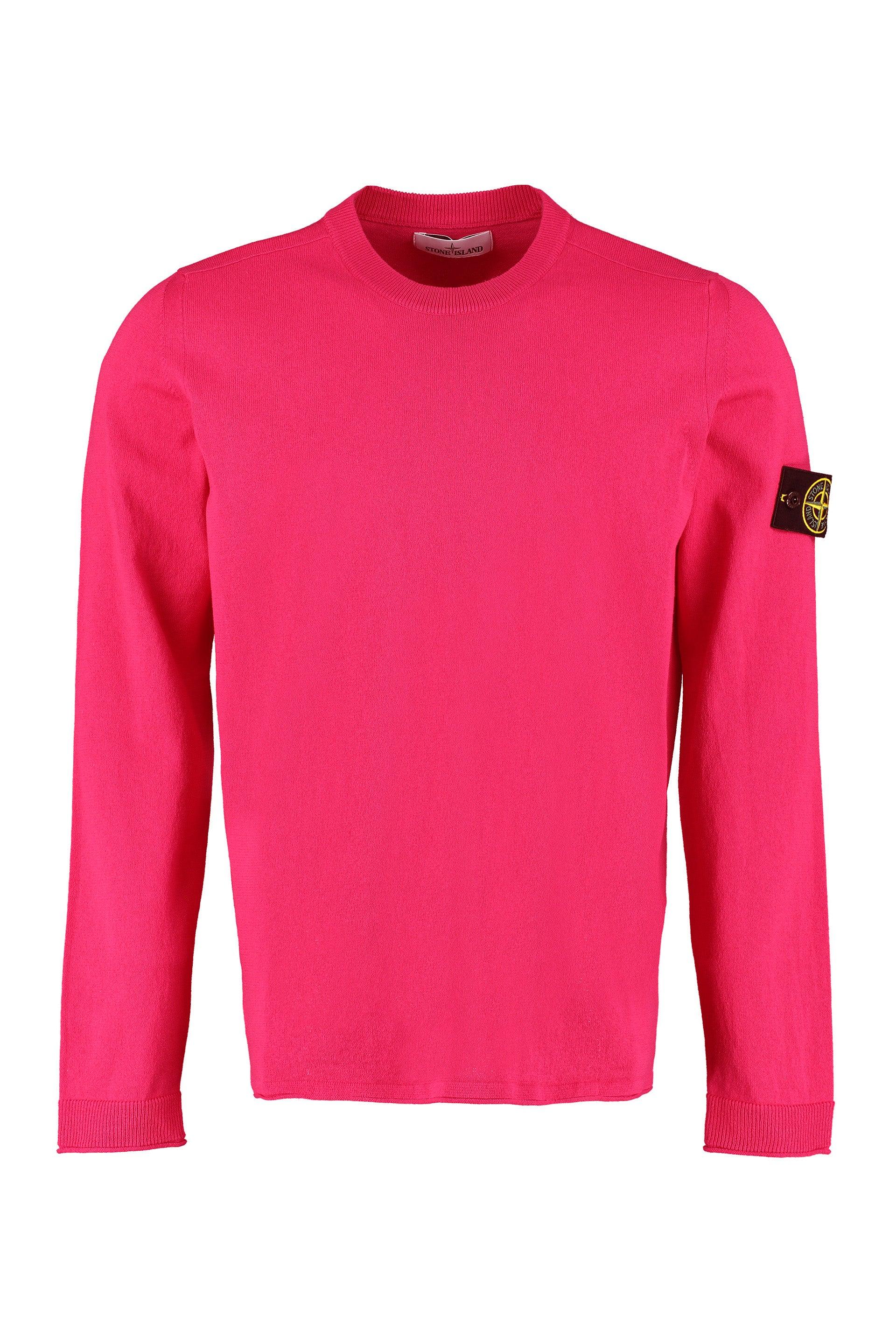 matras Hassy haspel Stone Island Cotton Crew-neck Sweater in Pink for Men | Lyst