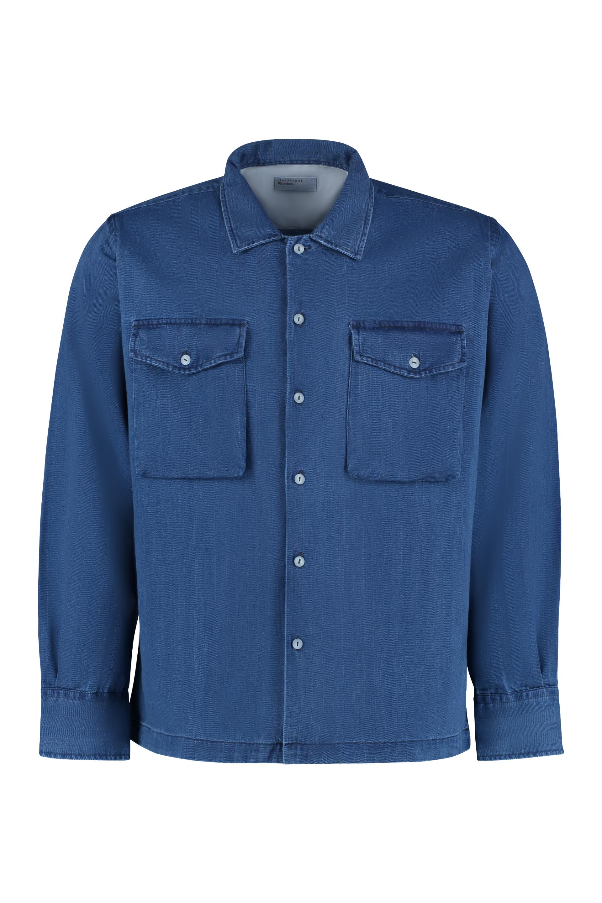 Universal Works Denim Shirt in Blue for 