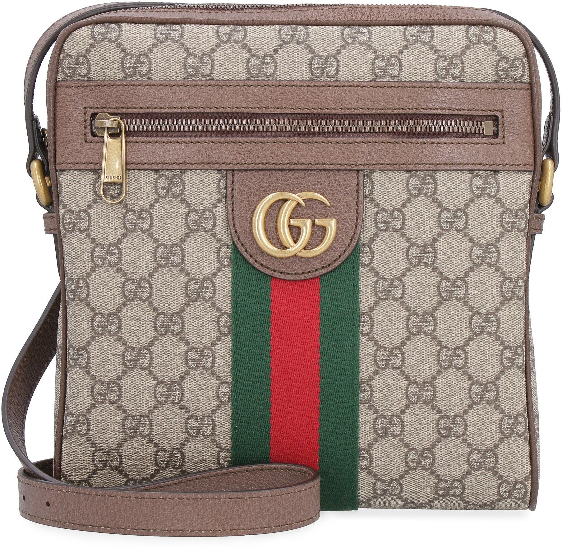 Gucci GG Supreme Fabric Ophidia Shoulder-bag in White for Men | Lyst UK