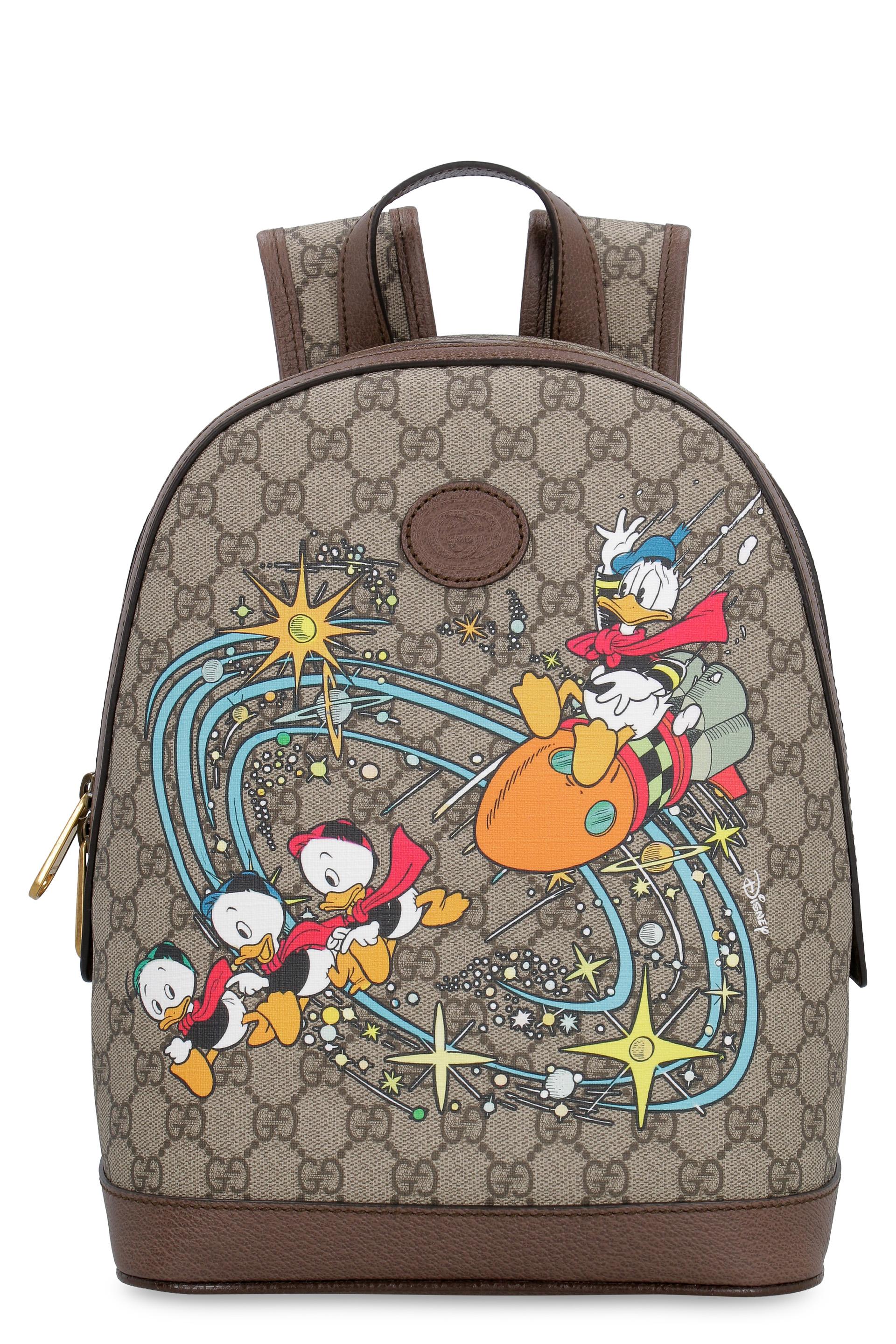 Gucci GG Supreme Fabric Backpack - Donald Duck Disney X in Natural for Men  | Lyst