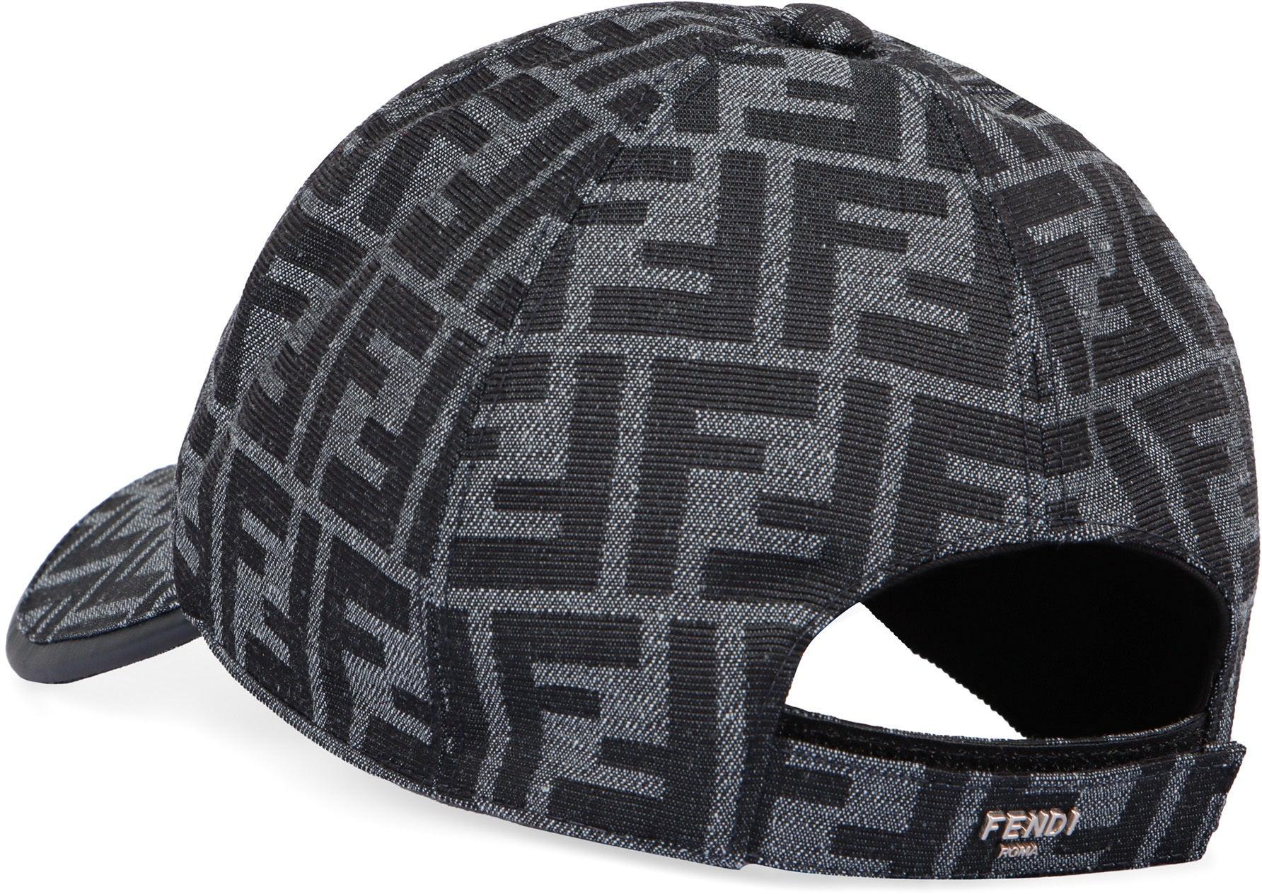 Fendi Luxury All Over Logo Baseball Cap in Black for Men Lyst UK